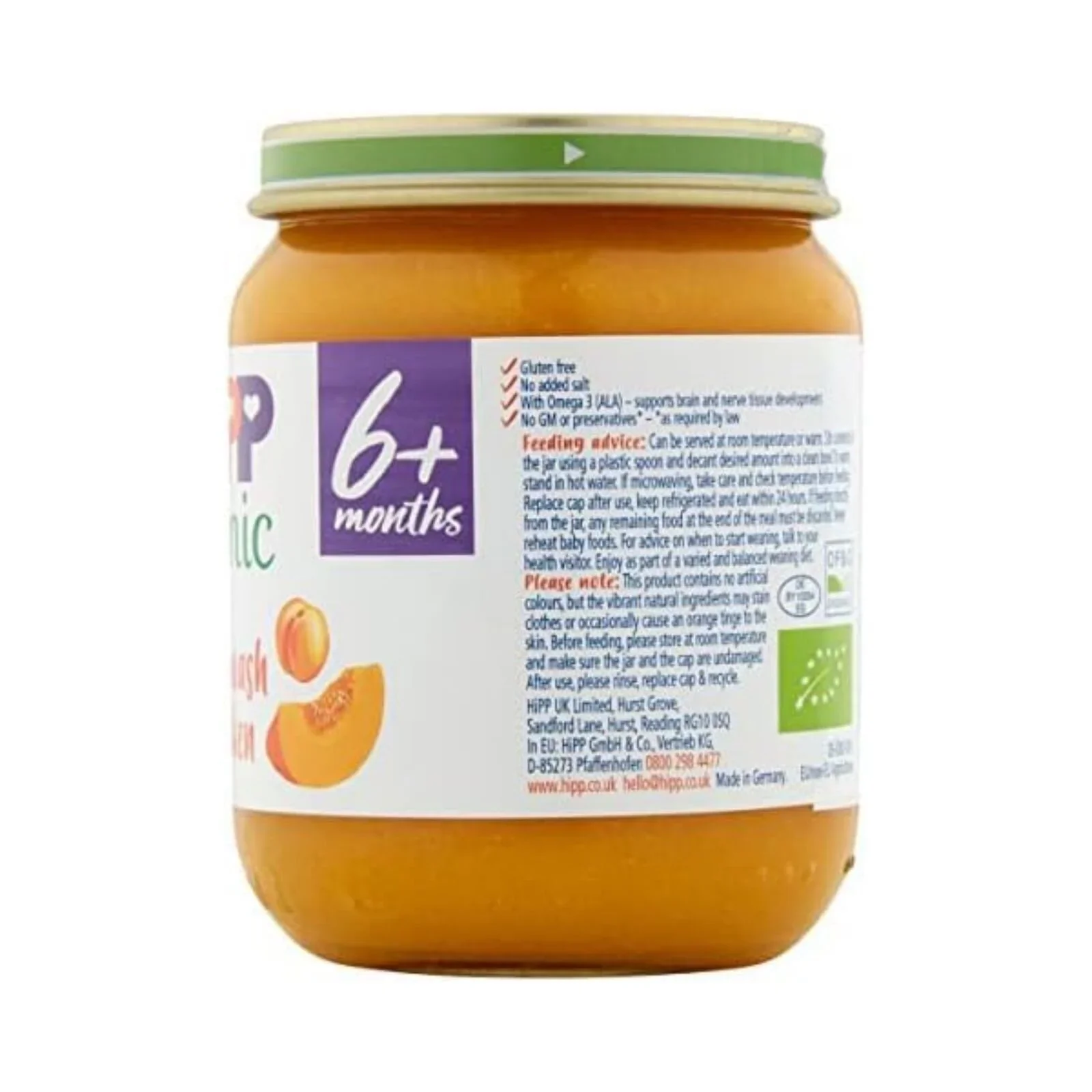 HiPP Organic Sweet Squash & Chicken Baby Food Jar 6+ months 125g - Image 2