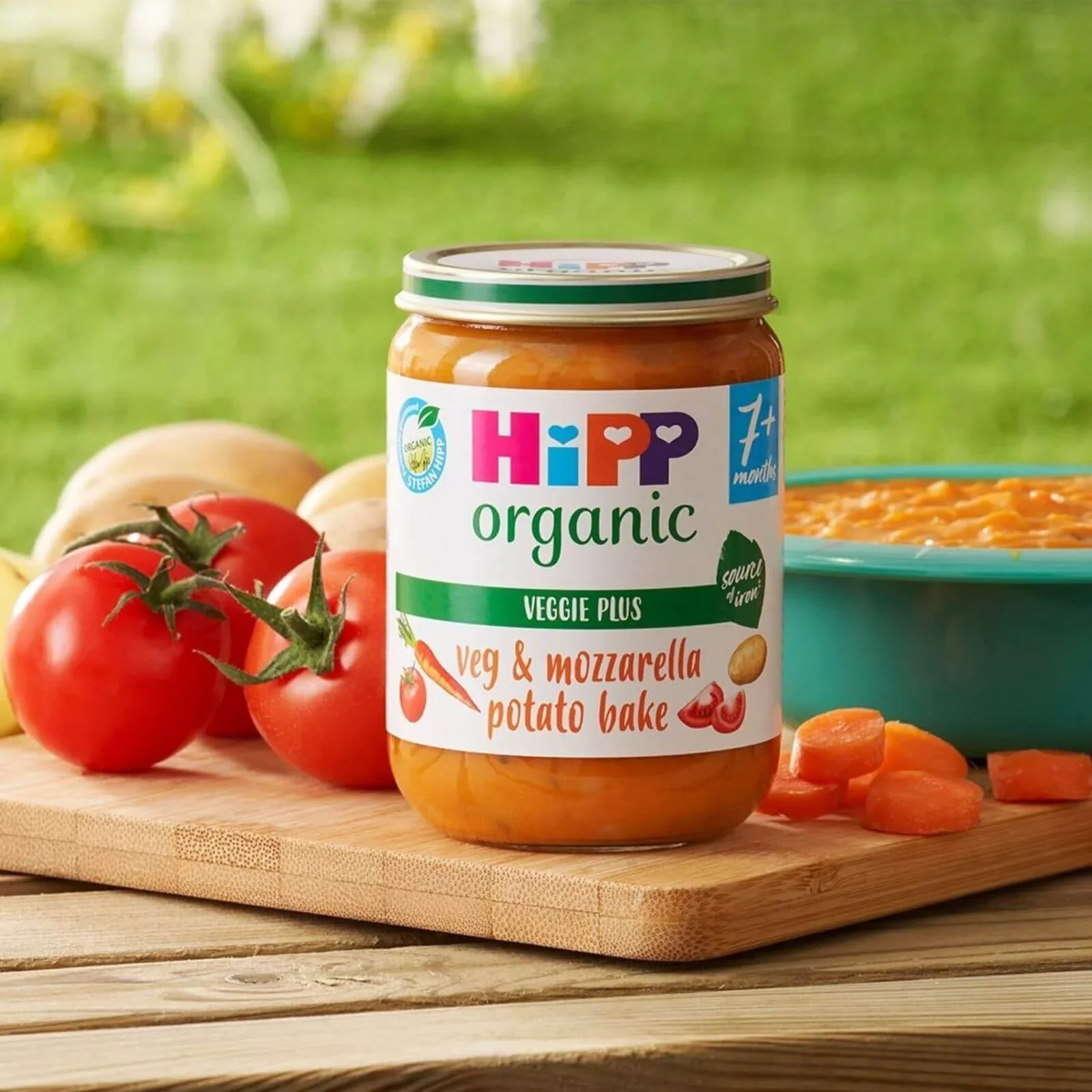 HiPP Organic Vegetables & Mozzarella Potato Bake Baby Food Jar 7+ months 190g - Image 2