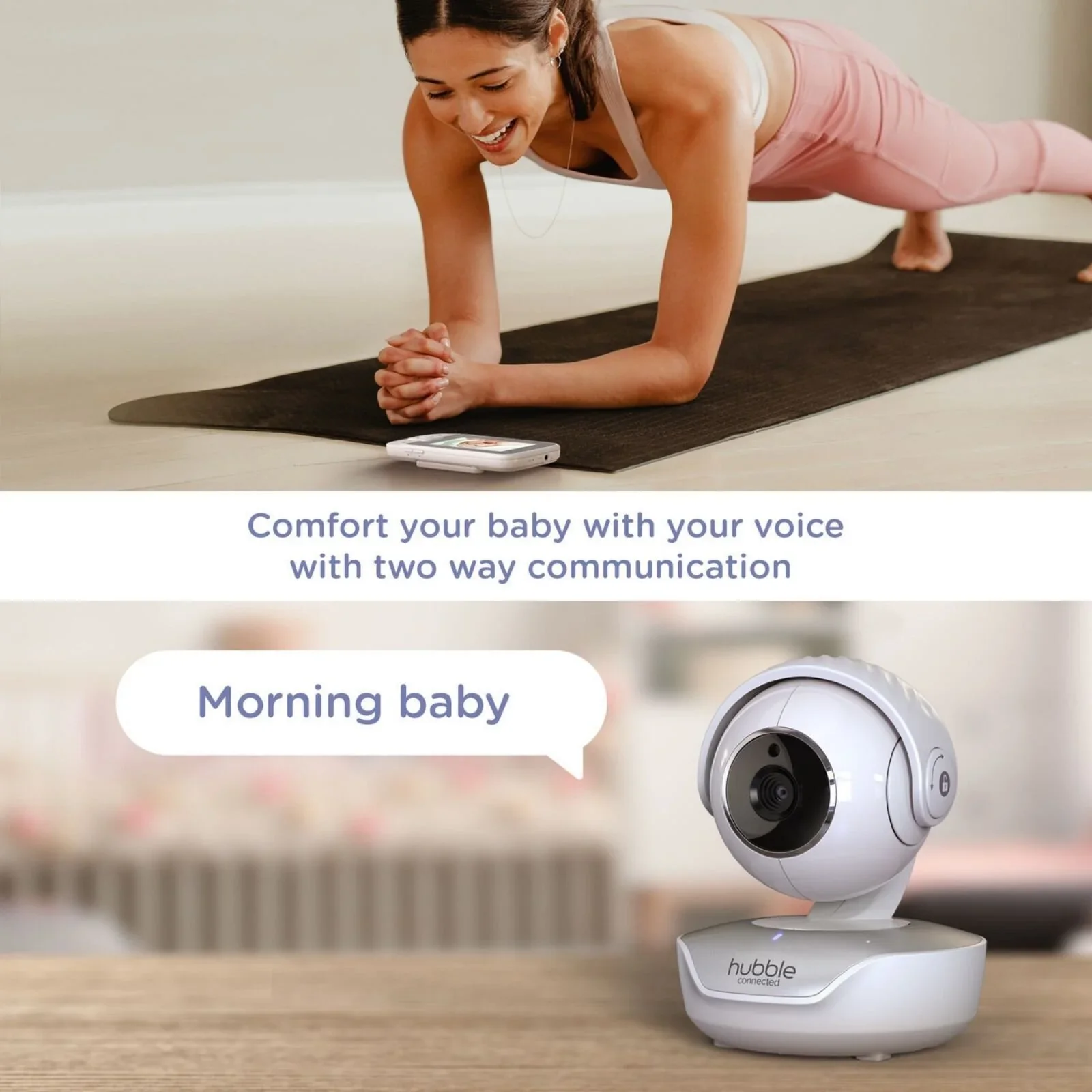 Hubble Nursery View Select - 4.3" Baby Monitor White - Image 3