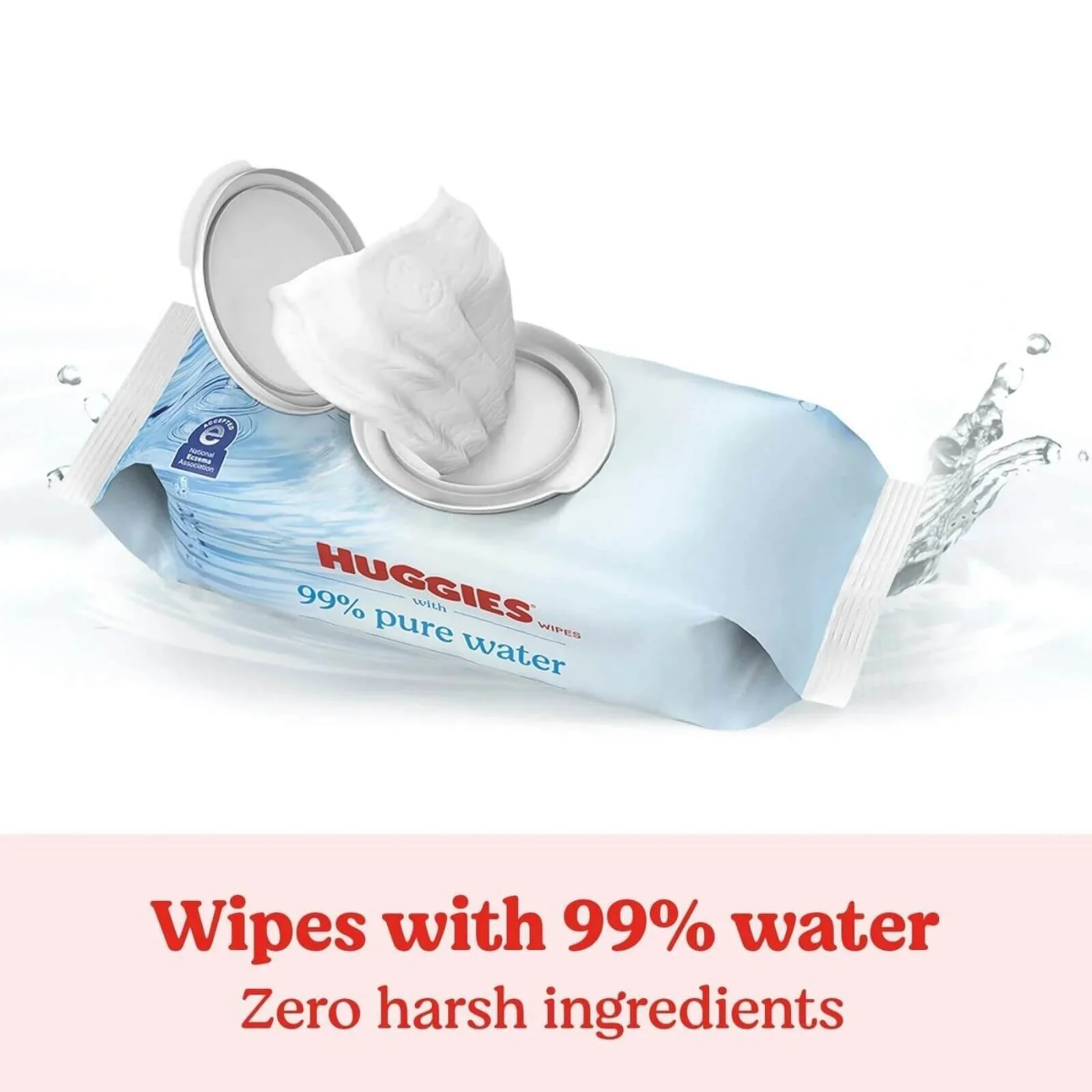 Huggies Baby Wipes Pure 99% Water 56 pcs - Image 3