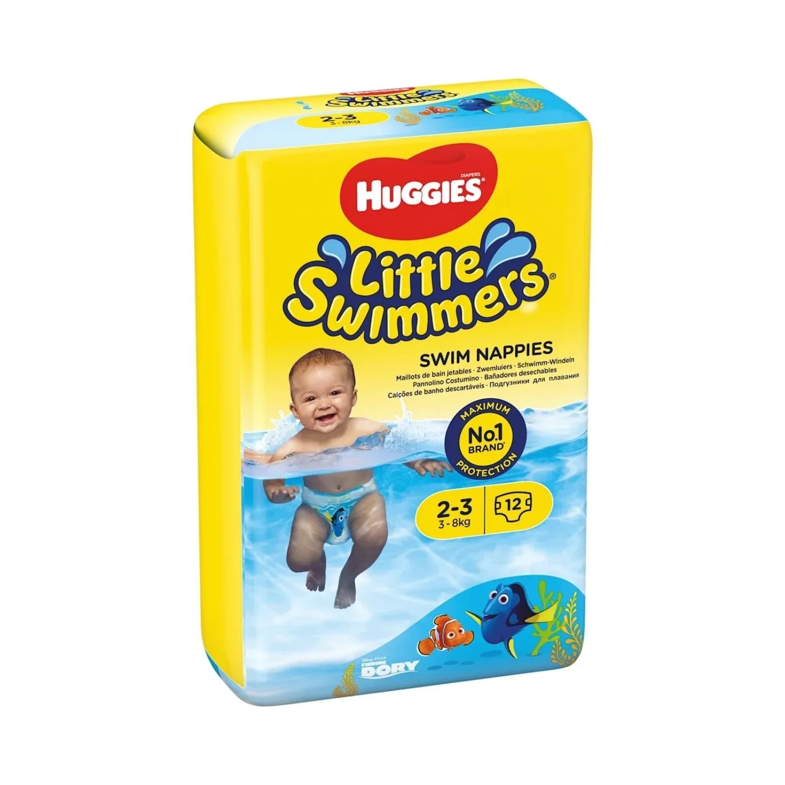 Huggies Little Swimmers Baby Size 2-3 Swim Pants - 12 nappies - Image 2