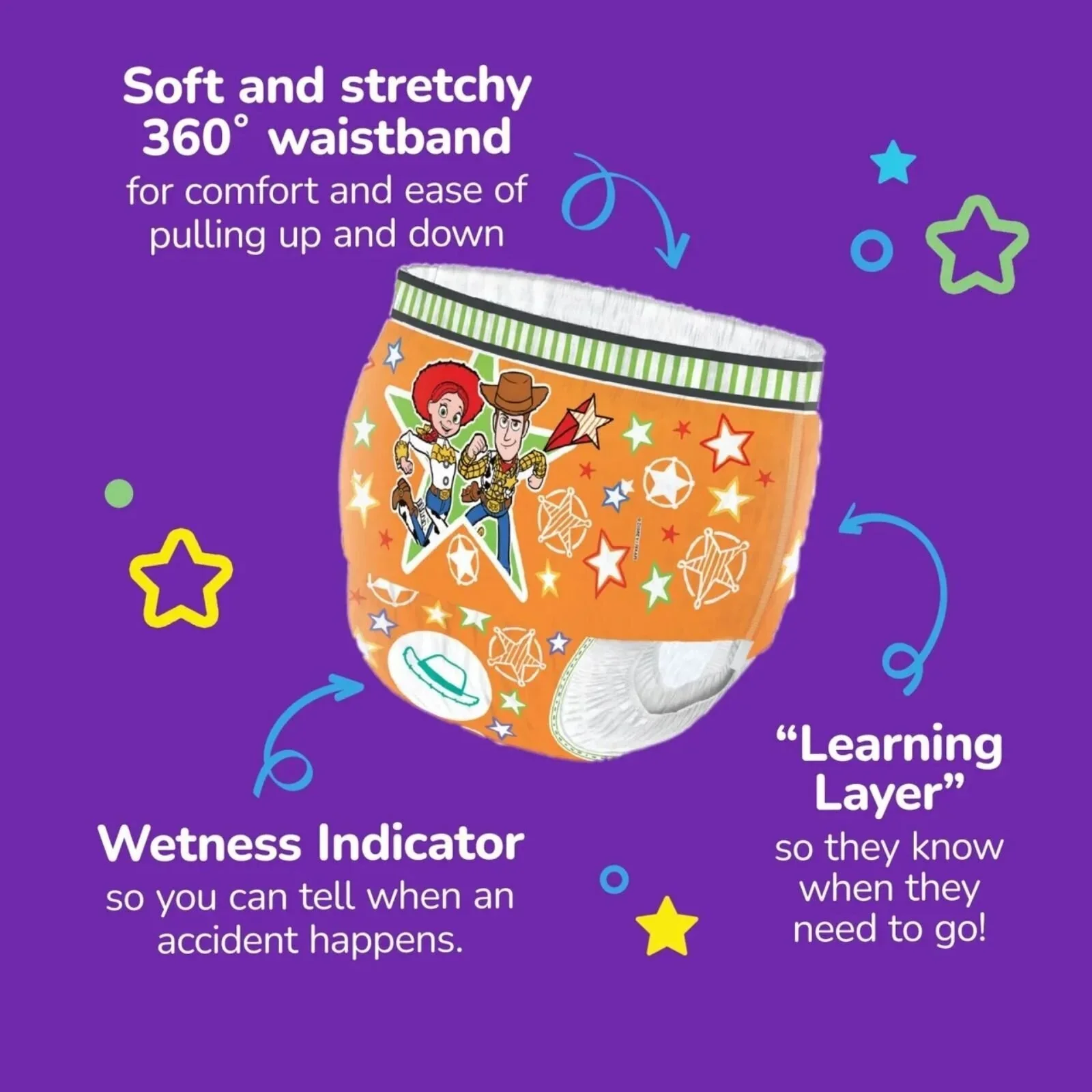 Huggies Pull-Ups Unisex Day Time Nappy Pants Size 6 - 20 Nappies - Image 7