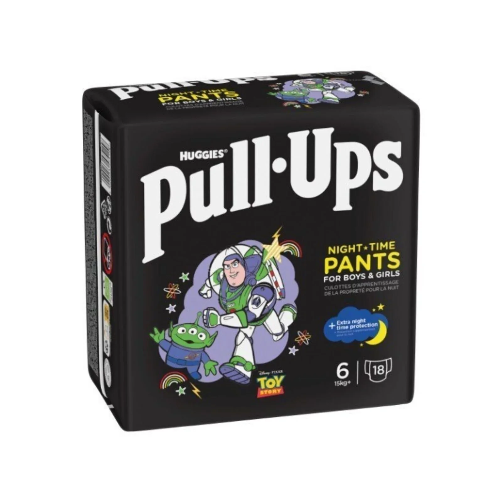 Huggies Pull-Ups Unisex Night Time Nappy Pants Size Size 6 - 18 Nappies - Image 2