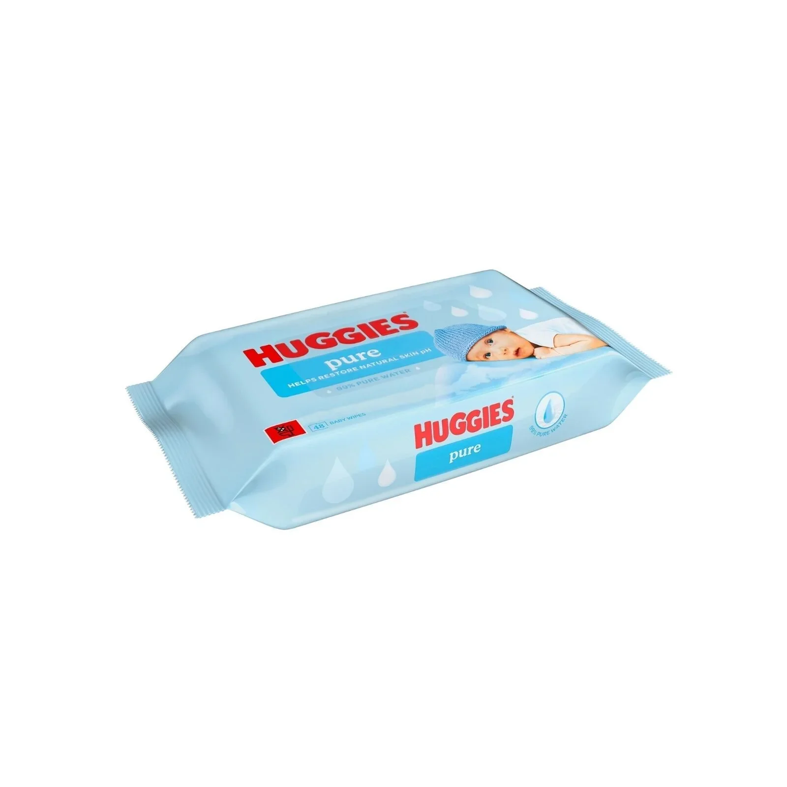 Huggies Pure Plastic Free Baby Wipes 48 pcs - Image 2