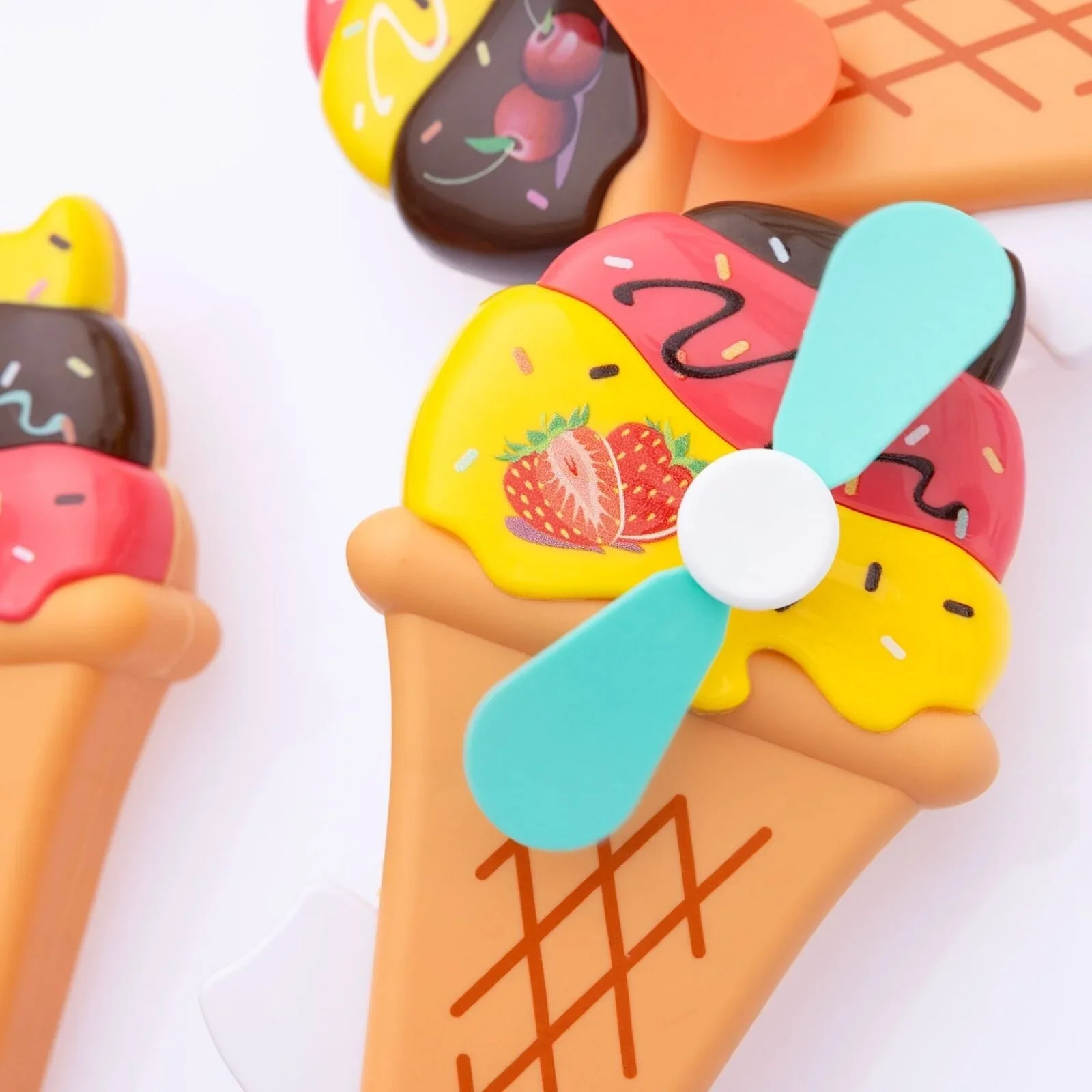 HZTB Ice Cream Big Hand Fan Assorted - Image 6