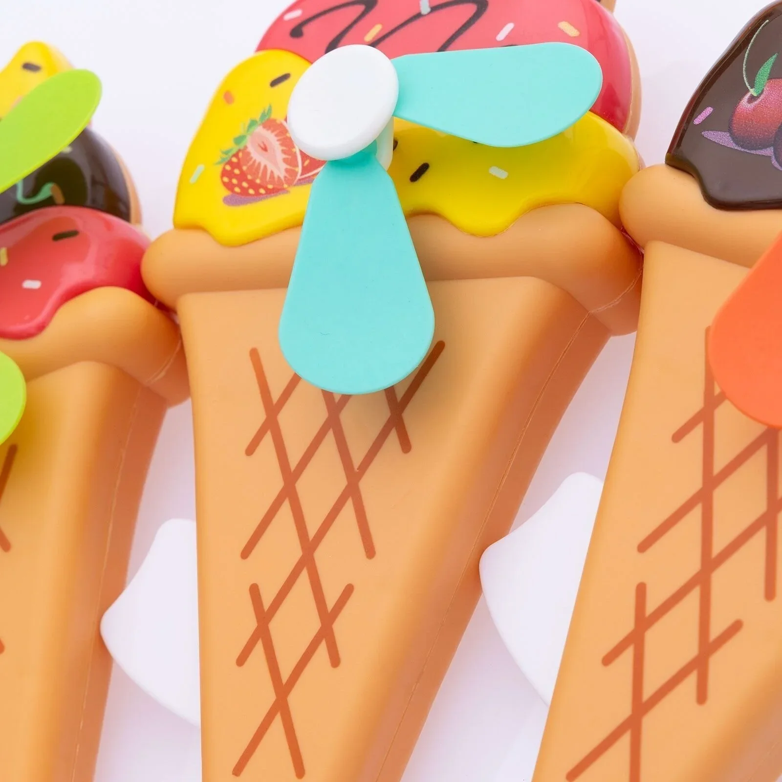 HZTB Ice Cream Big Hand Fan Assorted - Image 7
