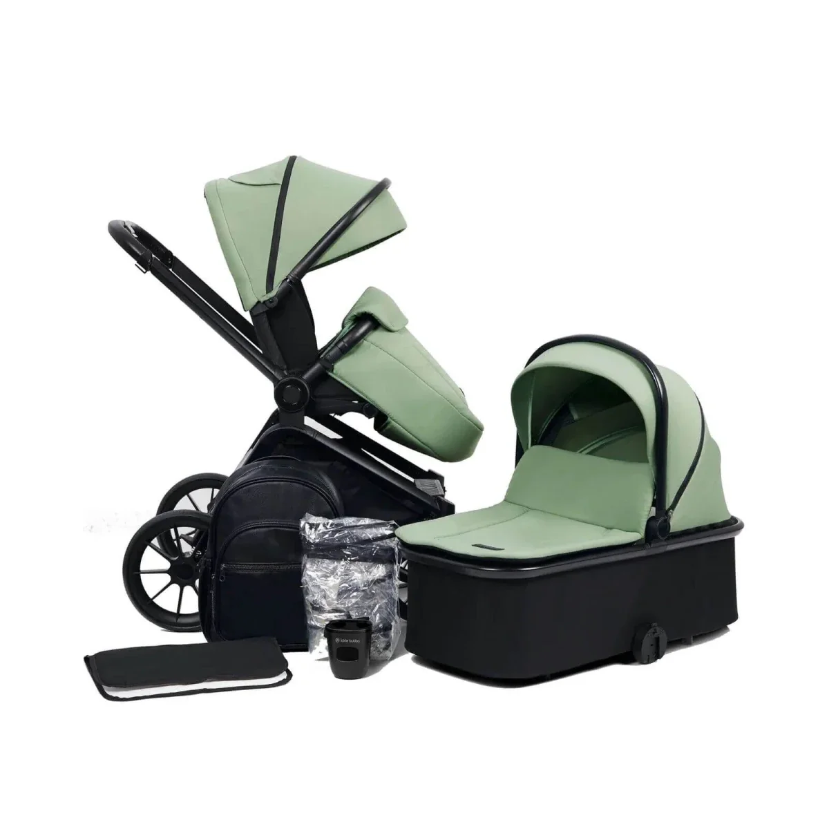 Ickle Bubba Altima Pram 9 pcs - Sage Green - Image 2