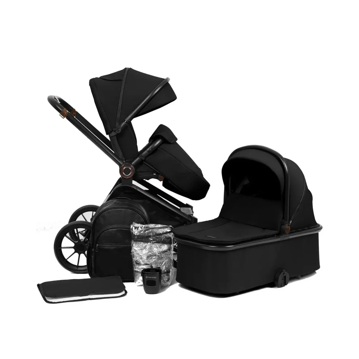Ickle Bubba Altima Pram 9 pcs - Black - Image 2