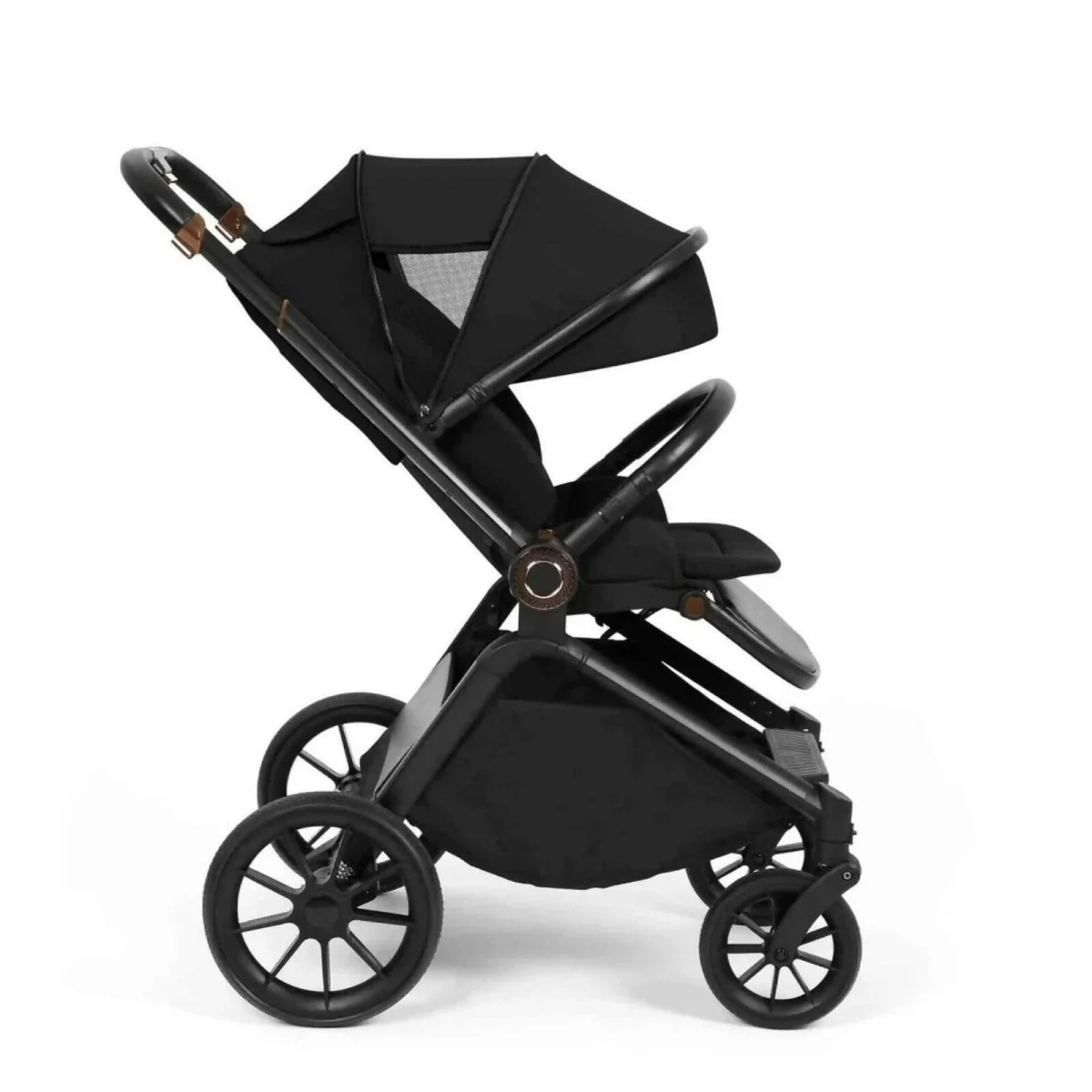 Ickle Bubba Altima Travel System with i-Size Stratus Car Seat & ISOFIX Base 12 pcs - Black - Image 4