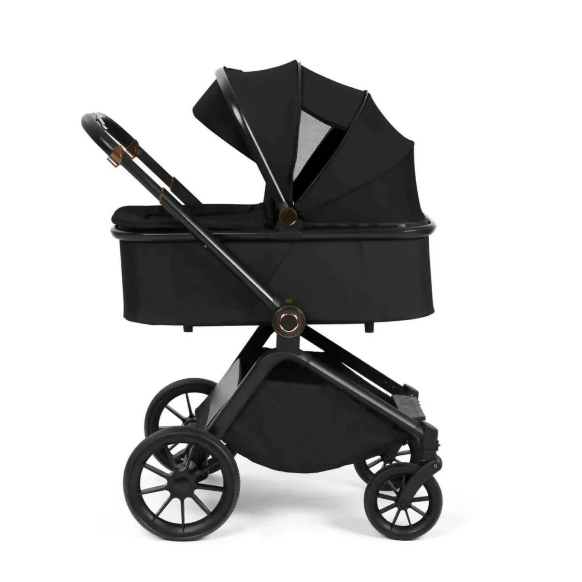 Ickle Bubba Altima Travel System with i-Size Stratus Car Seat & ISOFIX Base 12 pcs - Black - Image 7