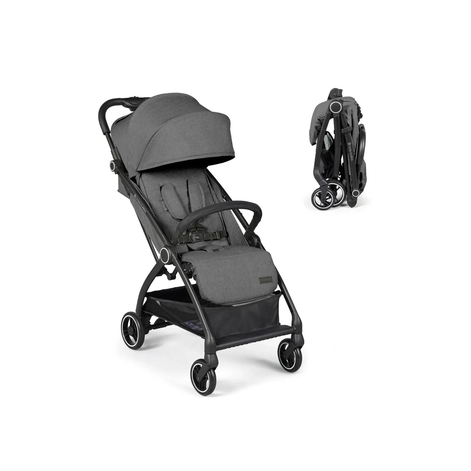 Ickle Bubba Aries Autofold Stroller - Graphite Grey - Image 2