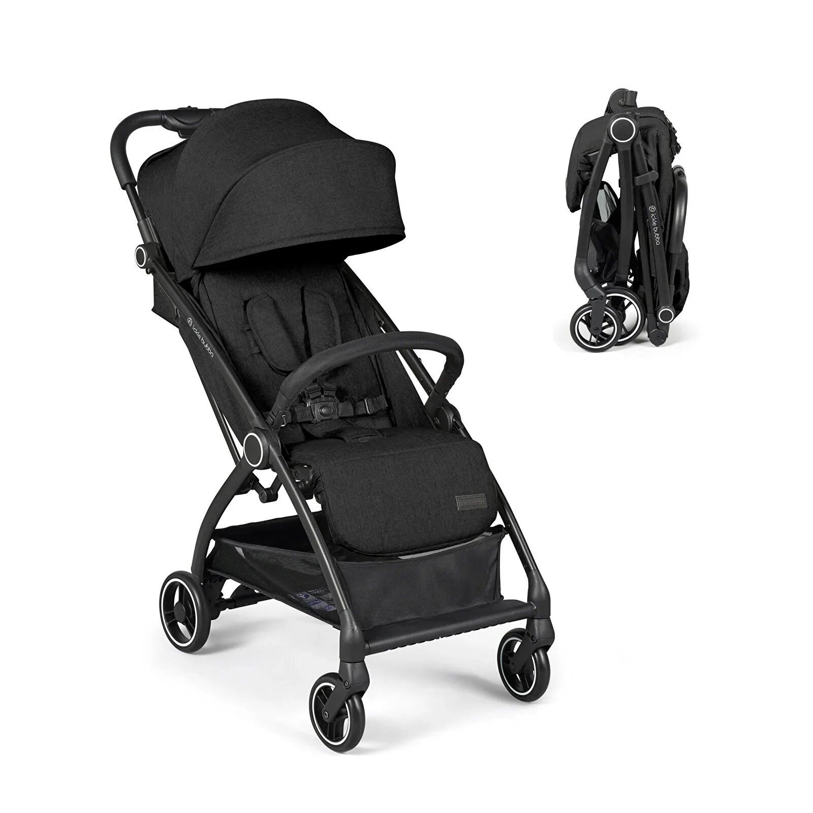 Ickle Bubba Aries Autofold Stroller - Black - Image 2