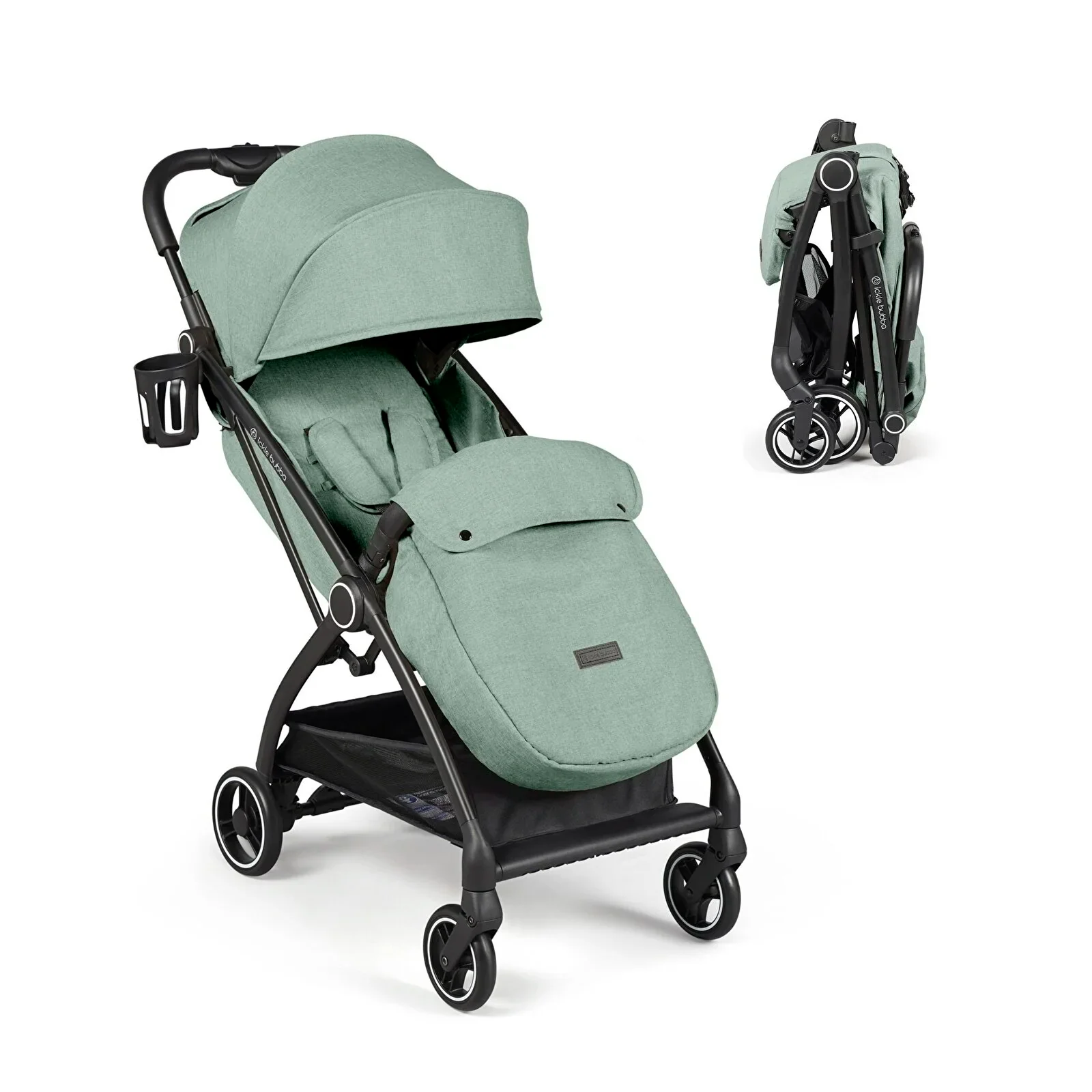 Ickle Bubba Aries Max Autofold Stroller - Sage Green - Image 2