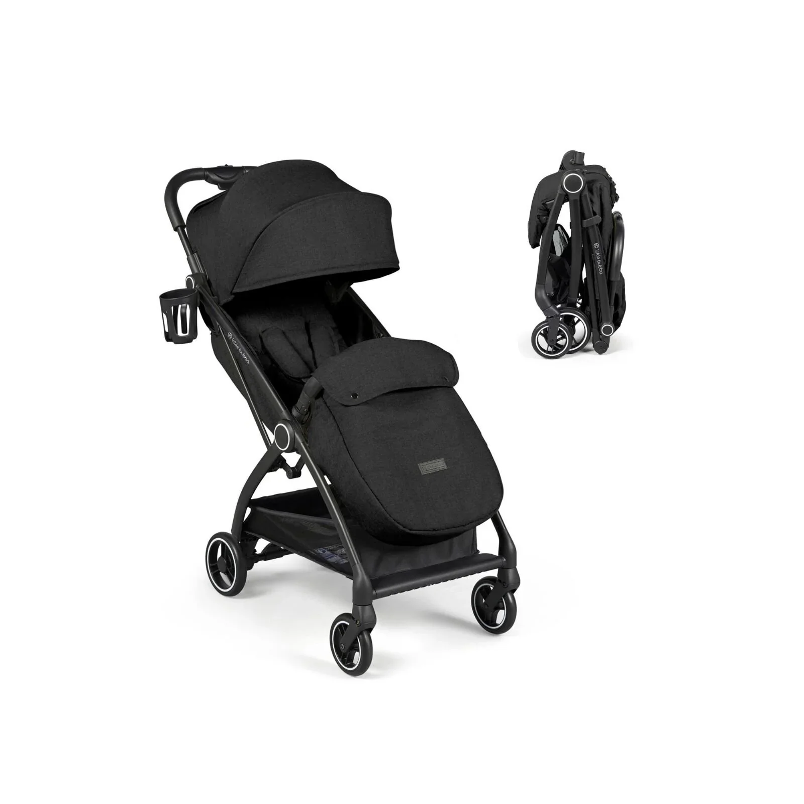 Ickle Bubba Aries Max Autofold Stroller - Black - Image 2