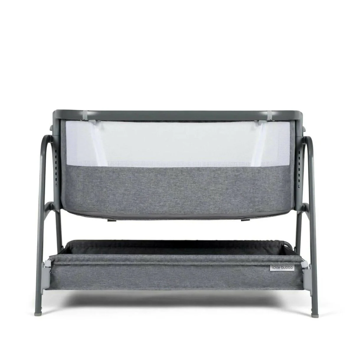 Ickle Bubba Bubba&Me Bedside Crib - Space Grey - Image 3