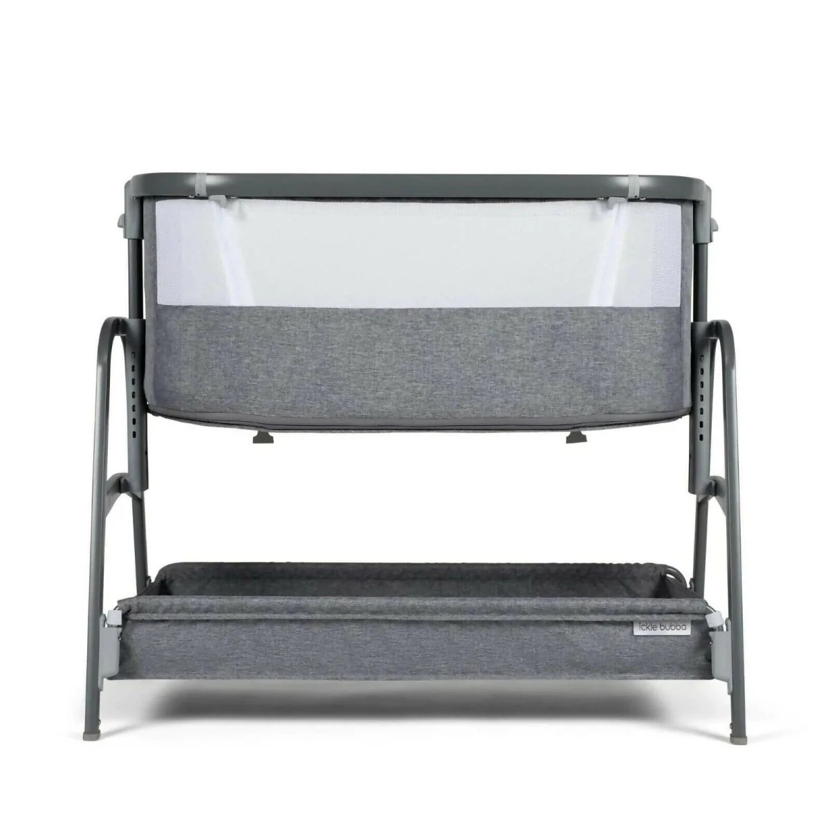 Ickle Bubba Bubba&Me Bedside Crib - Space Grey - Image 4