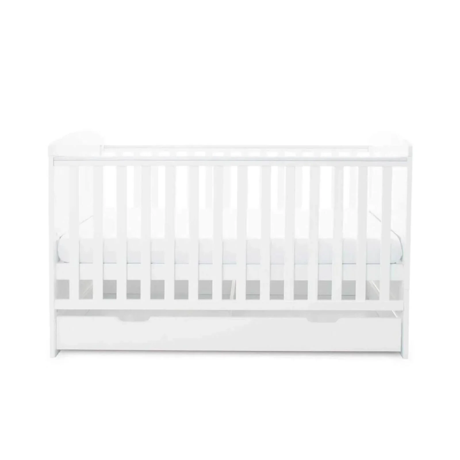 Ickle Bubba Coleby Classic Cot Bed & Under Drawer White - Premium Pocket Sprung Mattress - Image 7
