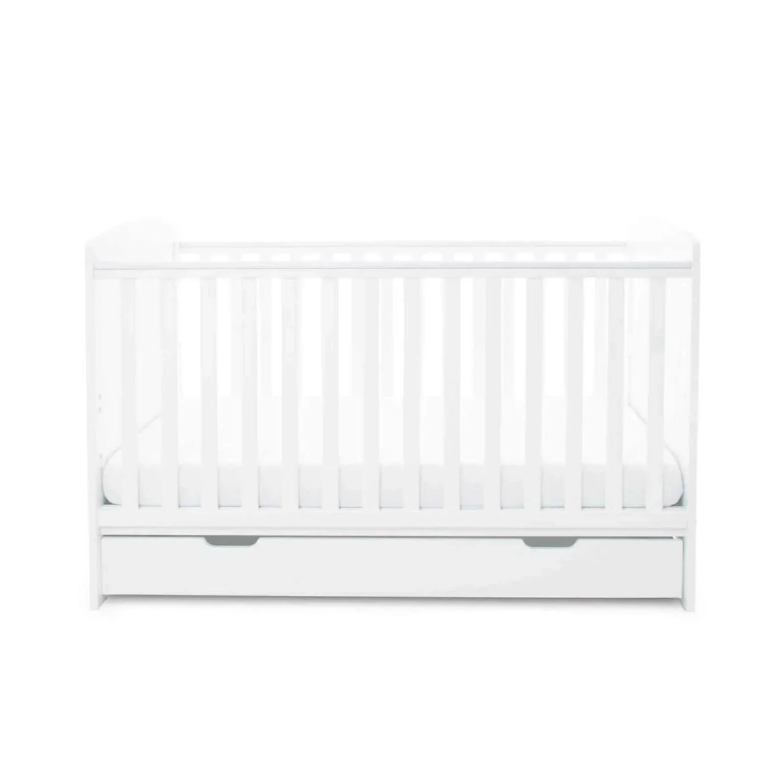 Ickle Bubba Coleby Classic Cot Bed & Under Drawer White - Without Mattress - Image 4