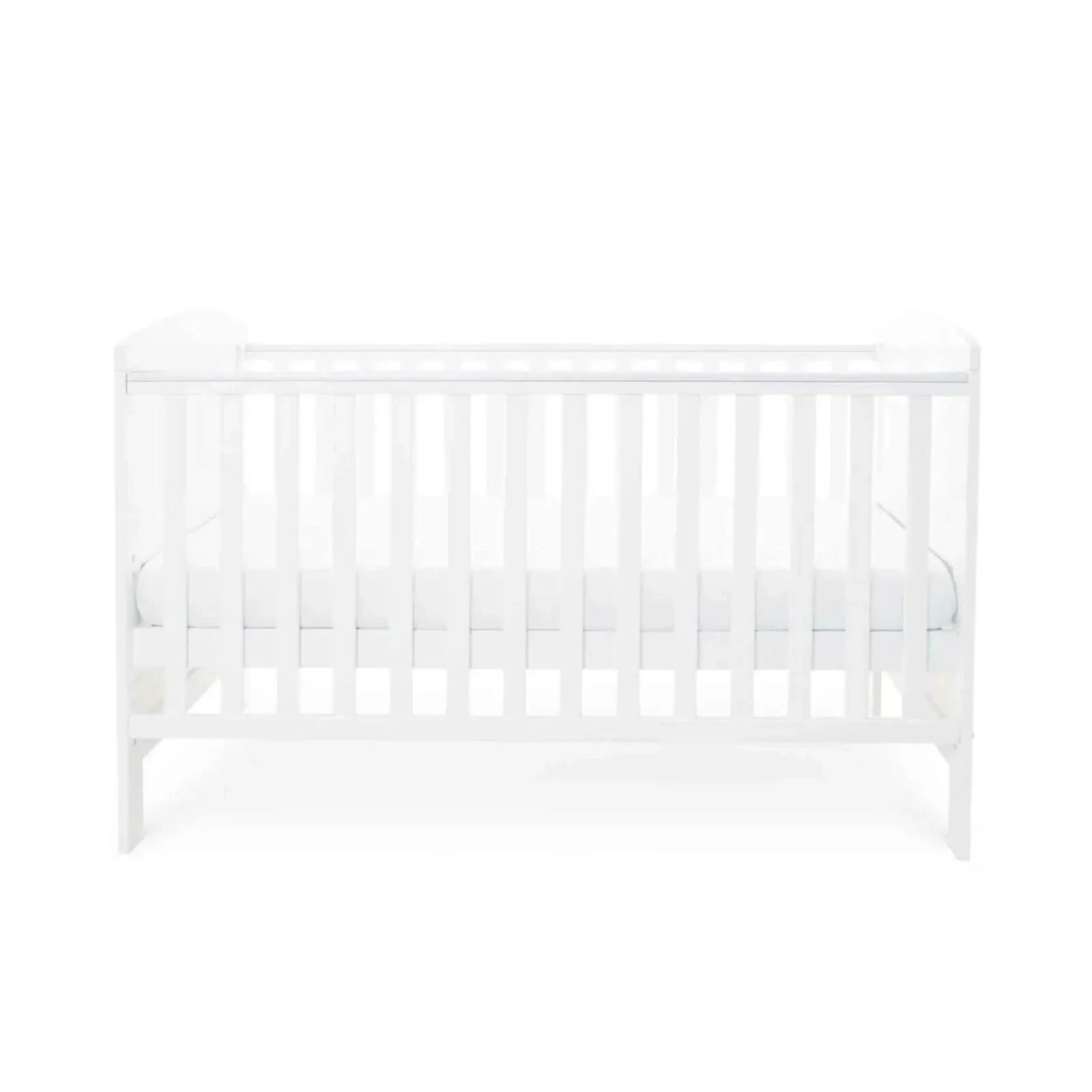 Ickle Bubba Coleby Classic Cot Bed White - Fibre Mattress - Image 5
