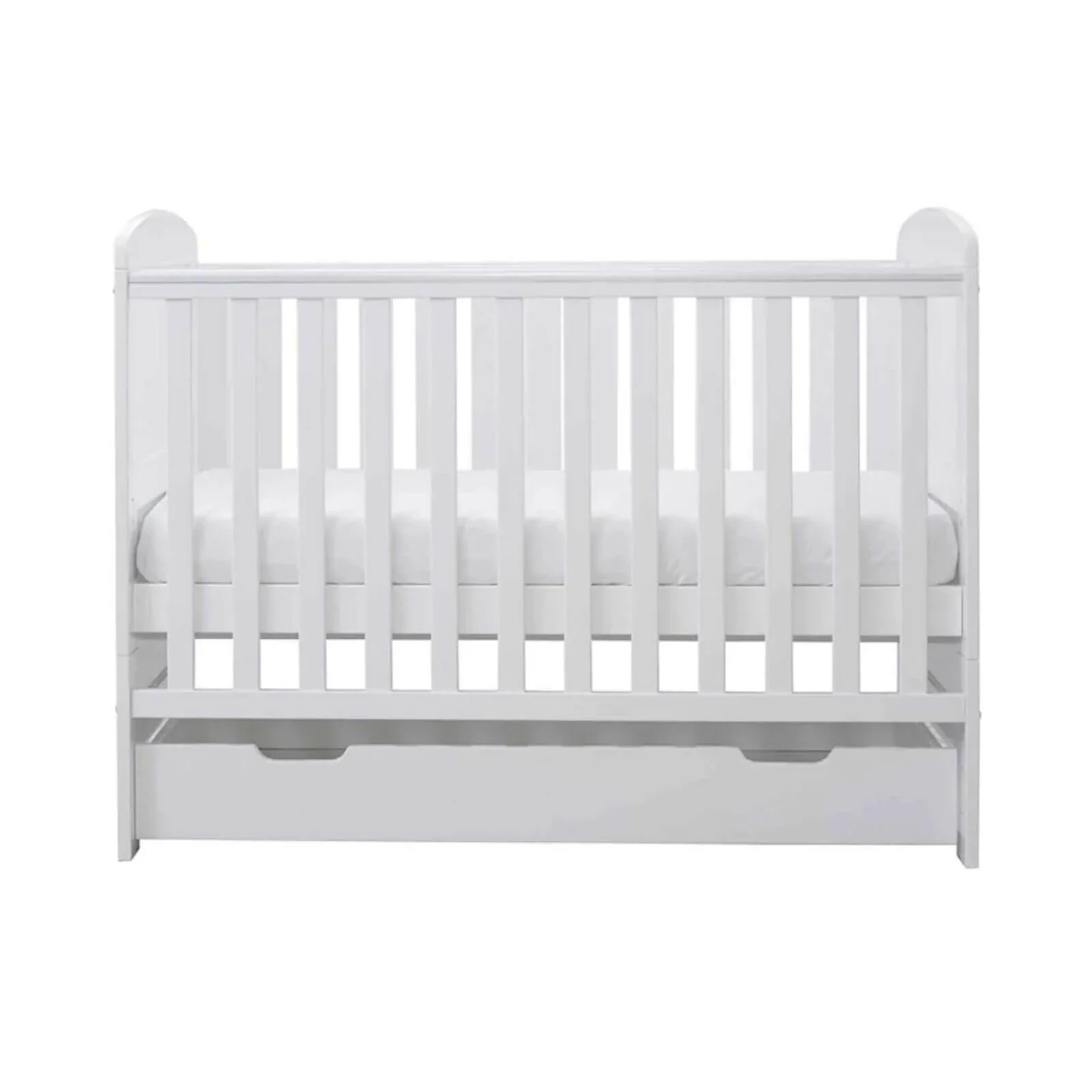 Ickle Bubba Coleby Mini Cot Bed & Under Drawer White - Without Mattress - Image 6