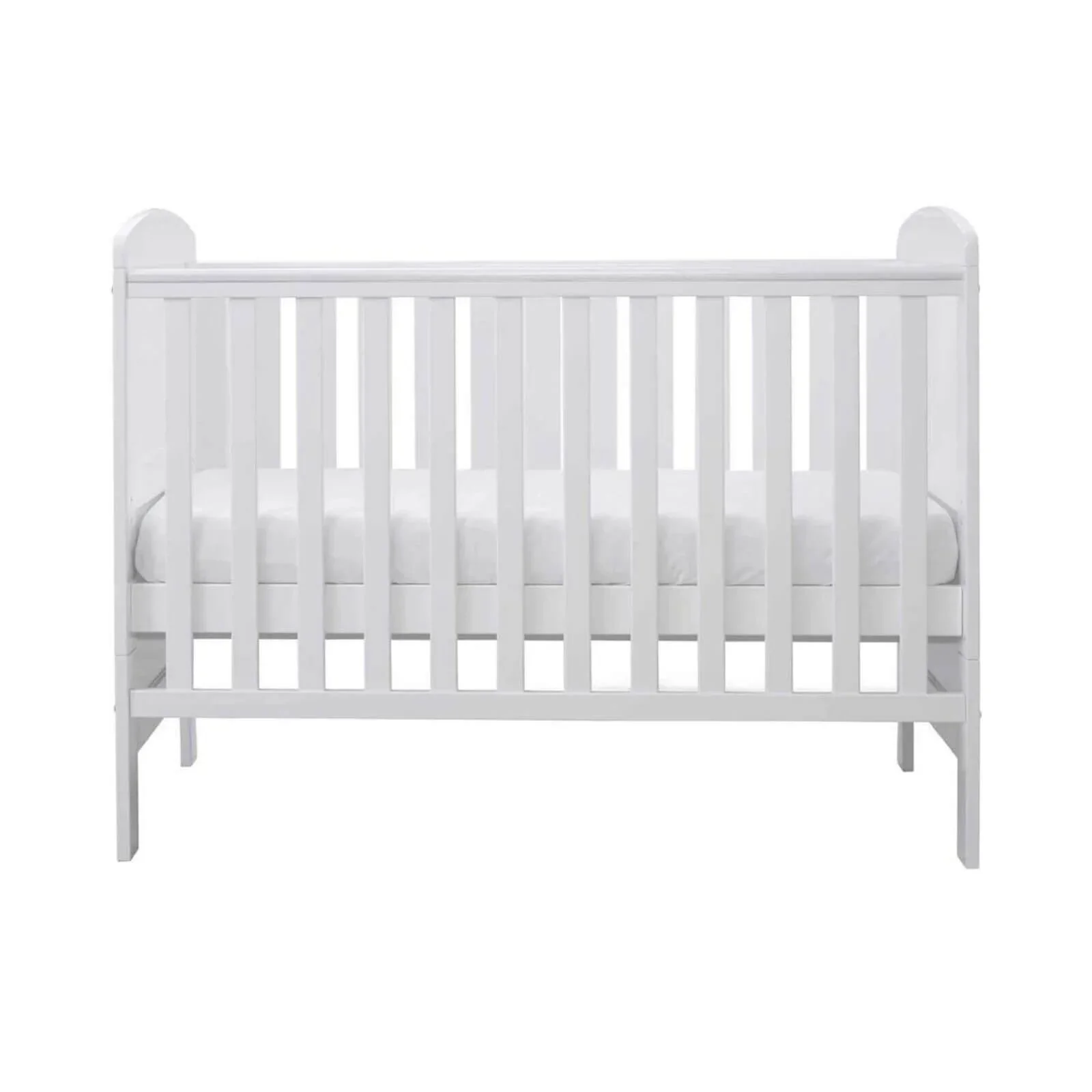 Ickle Bubba Coleby Mini Cot Bed White - Fibre Mattress - Image 5
