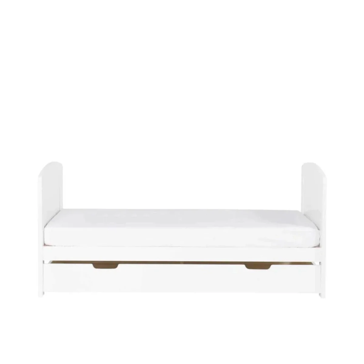Ickle Bubba Coleby Scandi Cot Bed with Under Drawer Scandi White - Without Mattress - Image 9