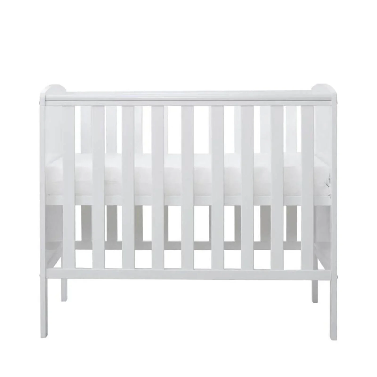 Ickle Bubba Coleby Space Saver Cot White - Fibre Mattress - Image 5