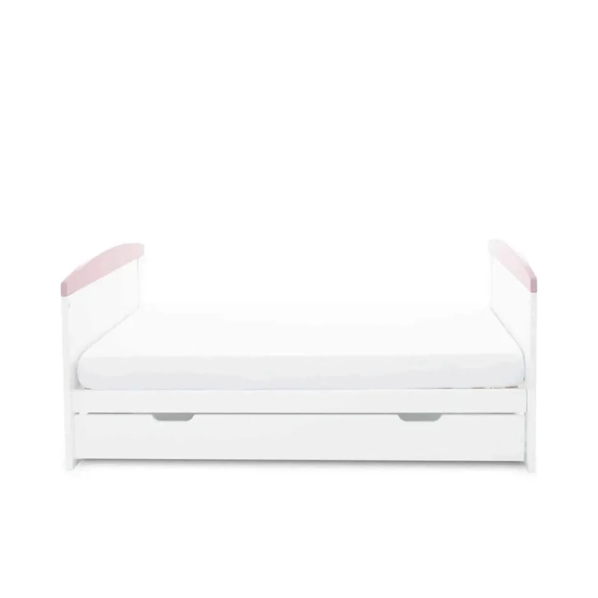 Ickle Bubba Coleby Style Cot Bed with Under Drawer Elephant Love Pink - Fibre Mattress - Image 9