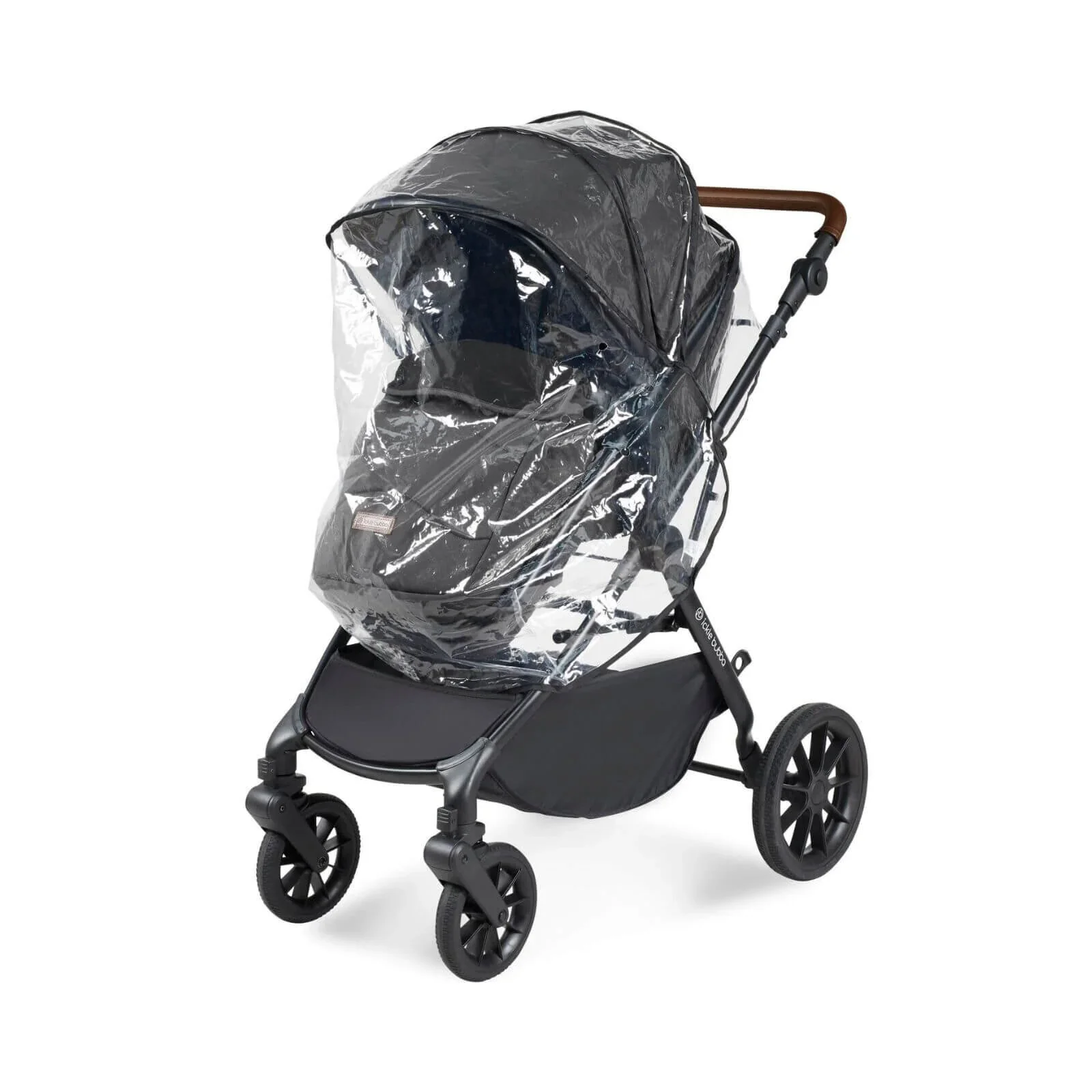 Ickle Bubba Cosmo 2-in-1 Pushchair & Carrycot - Black/Graphite Grey/Tan - Image 12