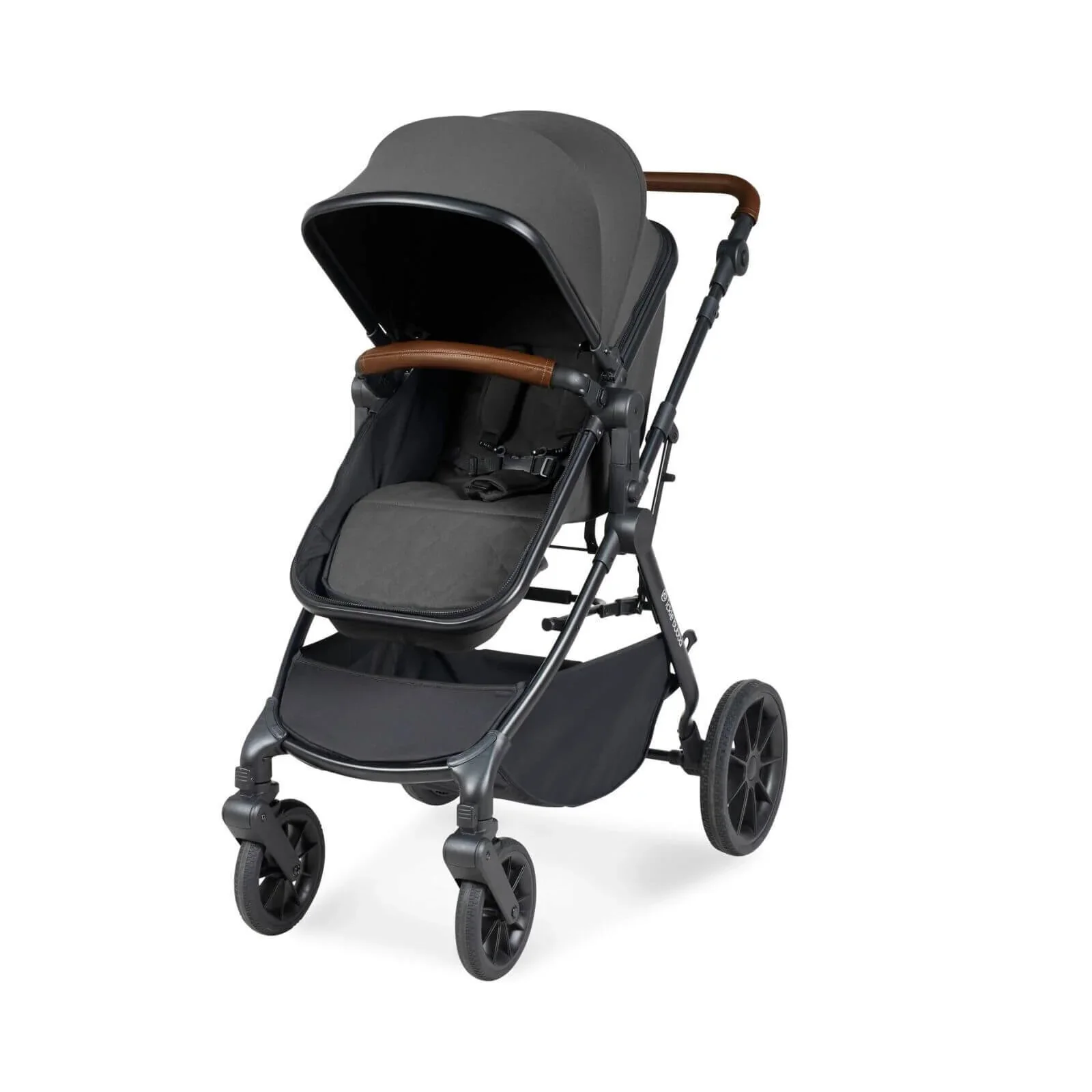 Ickle Bubba Cosmo 2-in-1 Pushchair & Carrycot - Black/Graphite Grey/Tan - Image 4