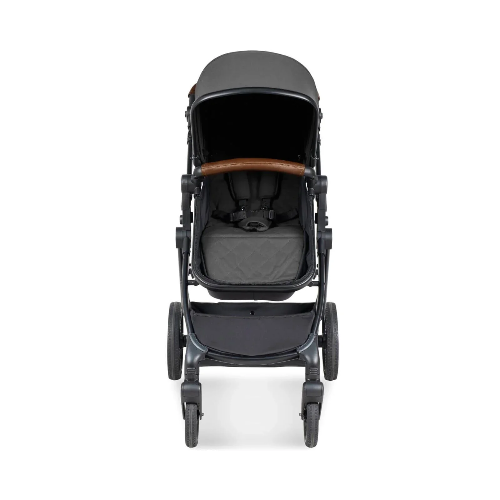 Ickle Bubba Cosmo 2-in-1 Pushchair & Carrycot - Black/Graphite Grey/Tan - Image 5