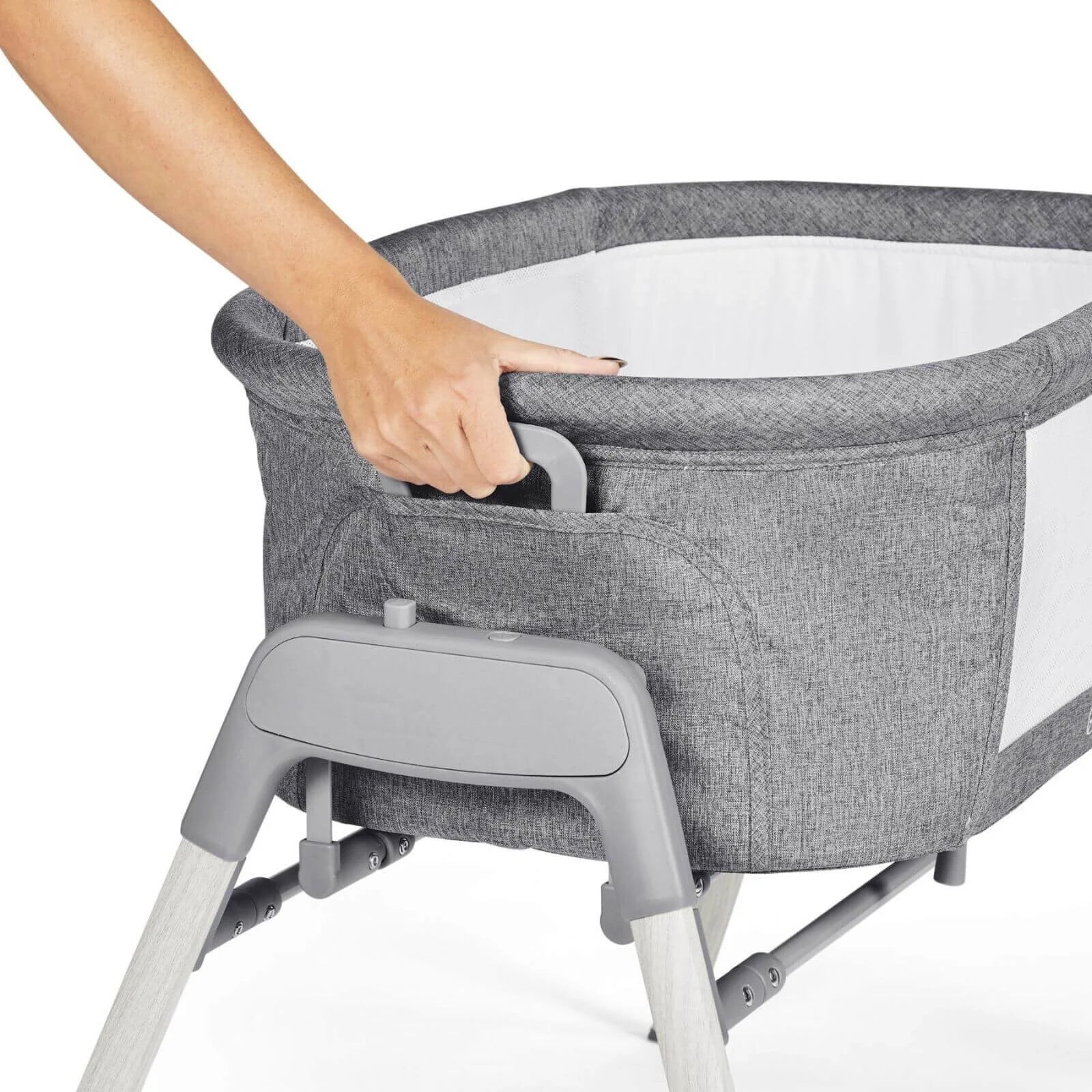 Ickle Bubba Drift Gliding Crib - Ash Grey - Image 3