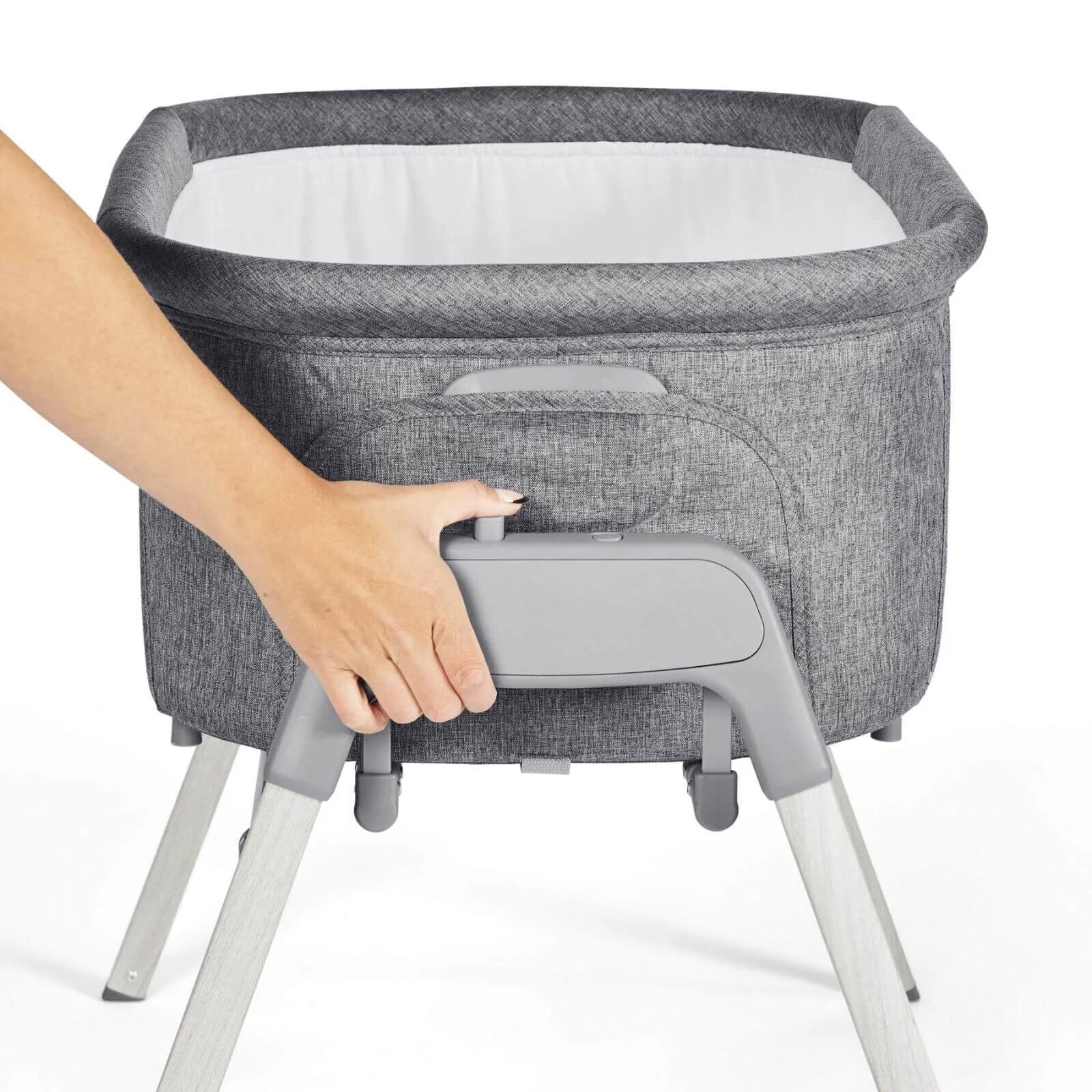 Ickle Bubba Drift Gliding Crib - Ash Grey - Image 4