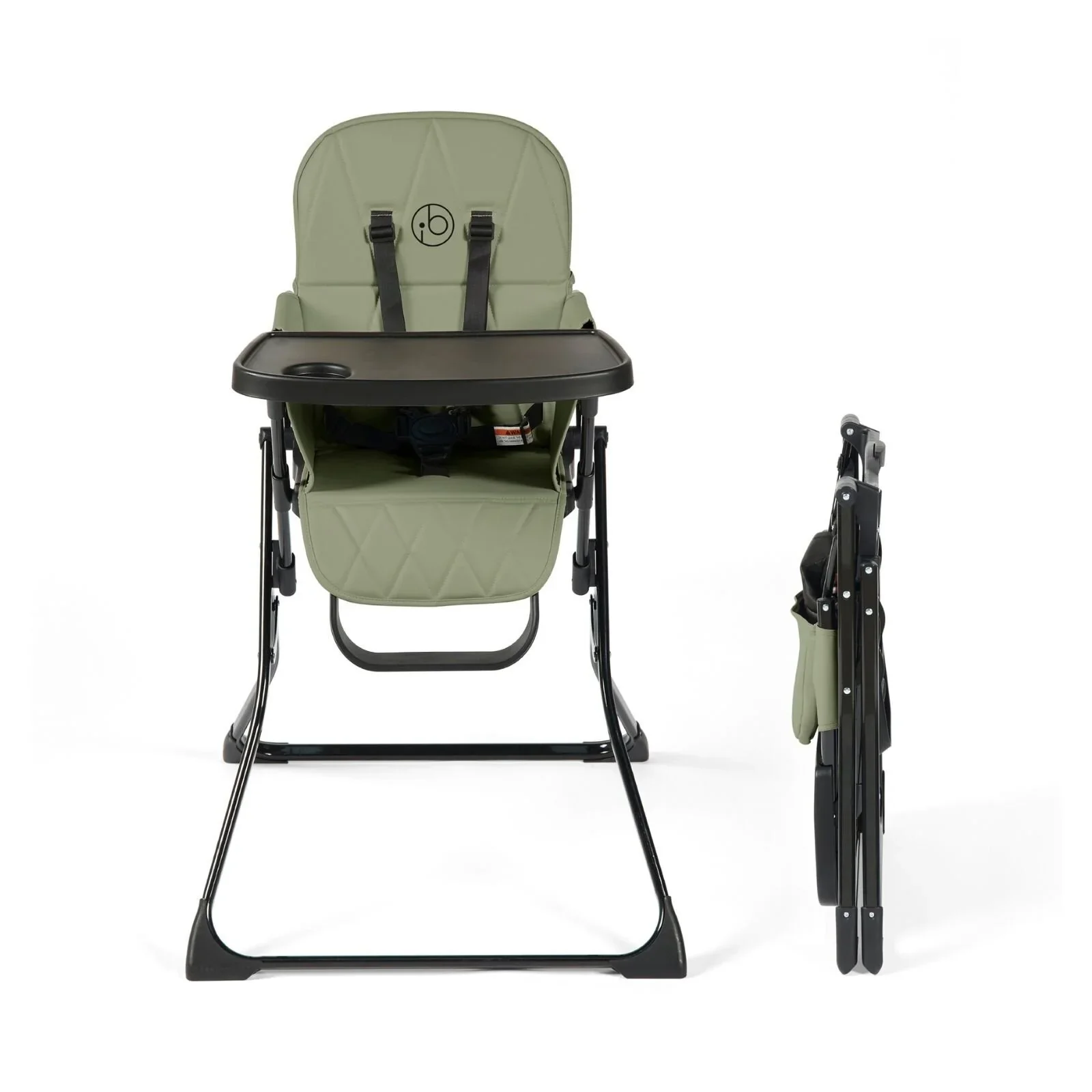 Ickle Bubba Flip Magic Fold Highchair - Sage Green - Image 3