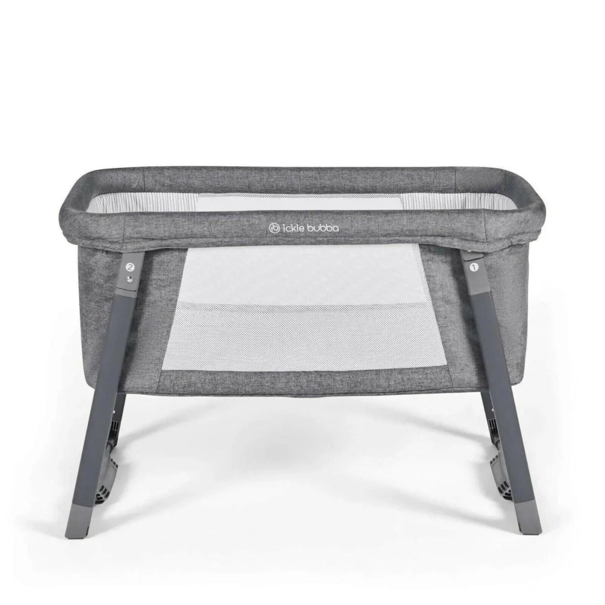 Ickle Bubba Mini Rocker Crib - Space Grey - Image 2