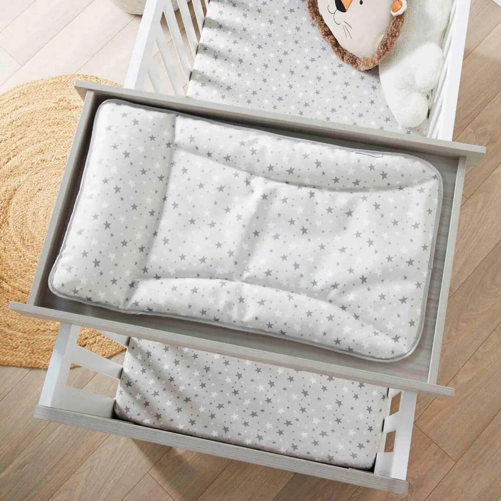 Ickle Bubba Pembrey Cot Top Changer - Ash Grey - Image 5