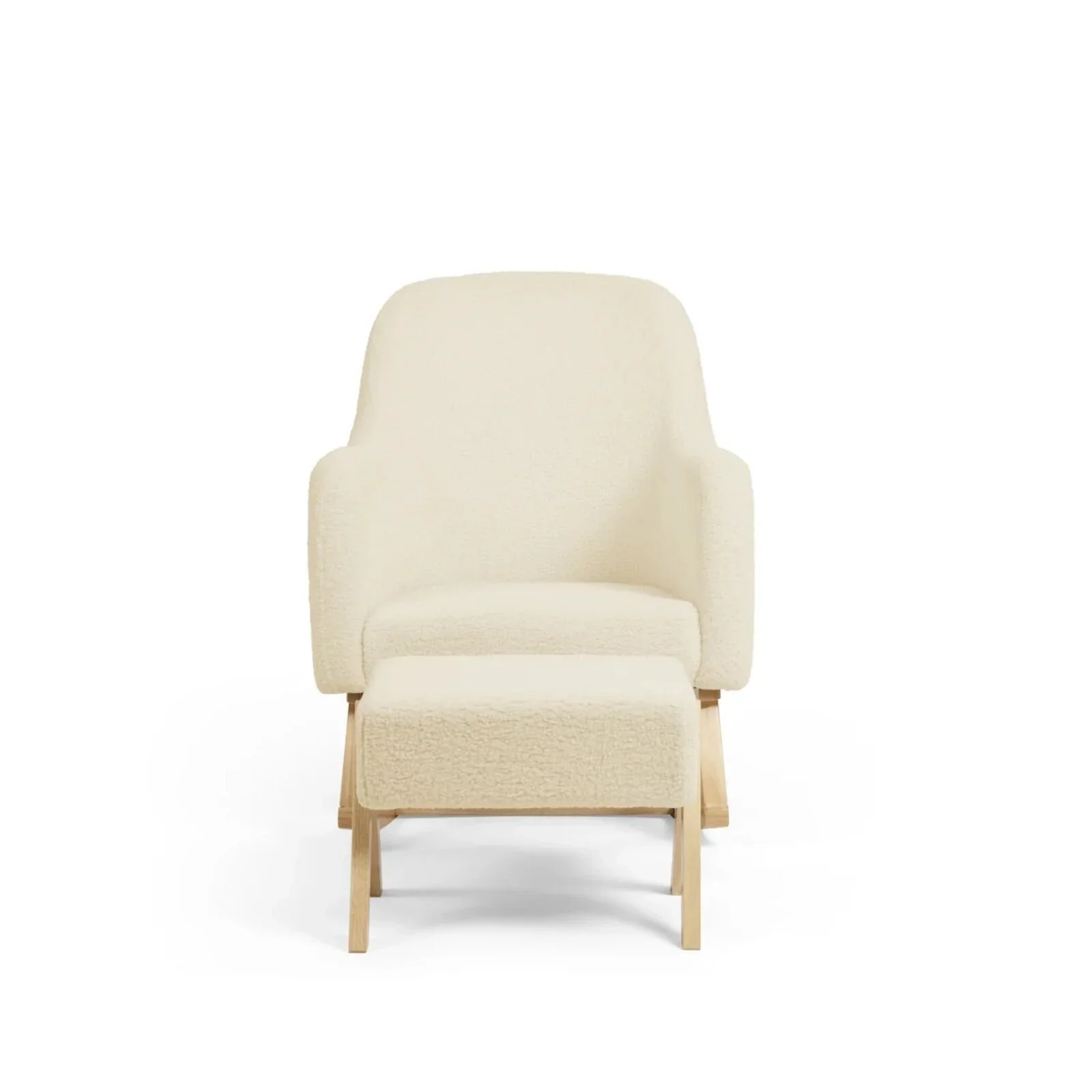 Ickle Bubba Roxby Nursery Chair & Stool - Cloud - Image 2