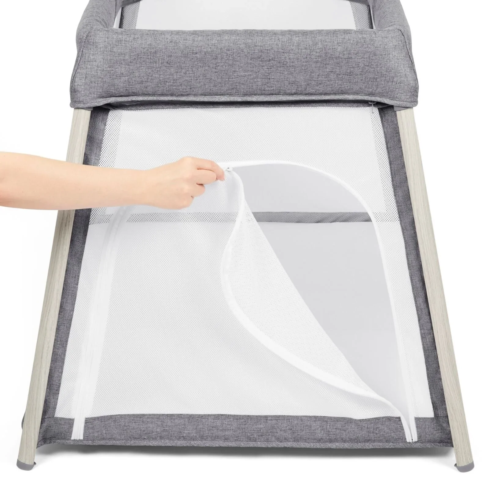 Ickle Bubba Scout 2-in-1 Travel Cot & Playpen - Ash Grey - Image 5