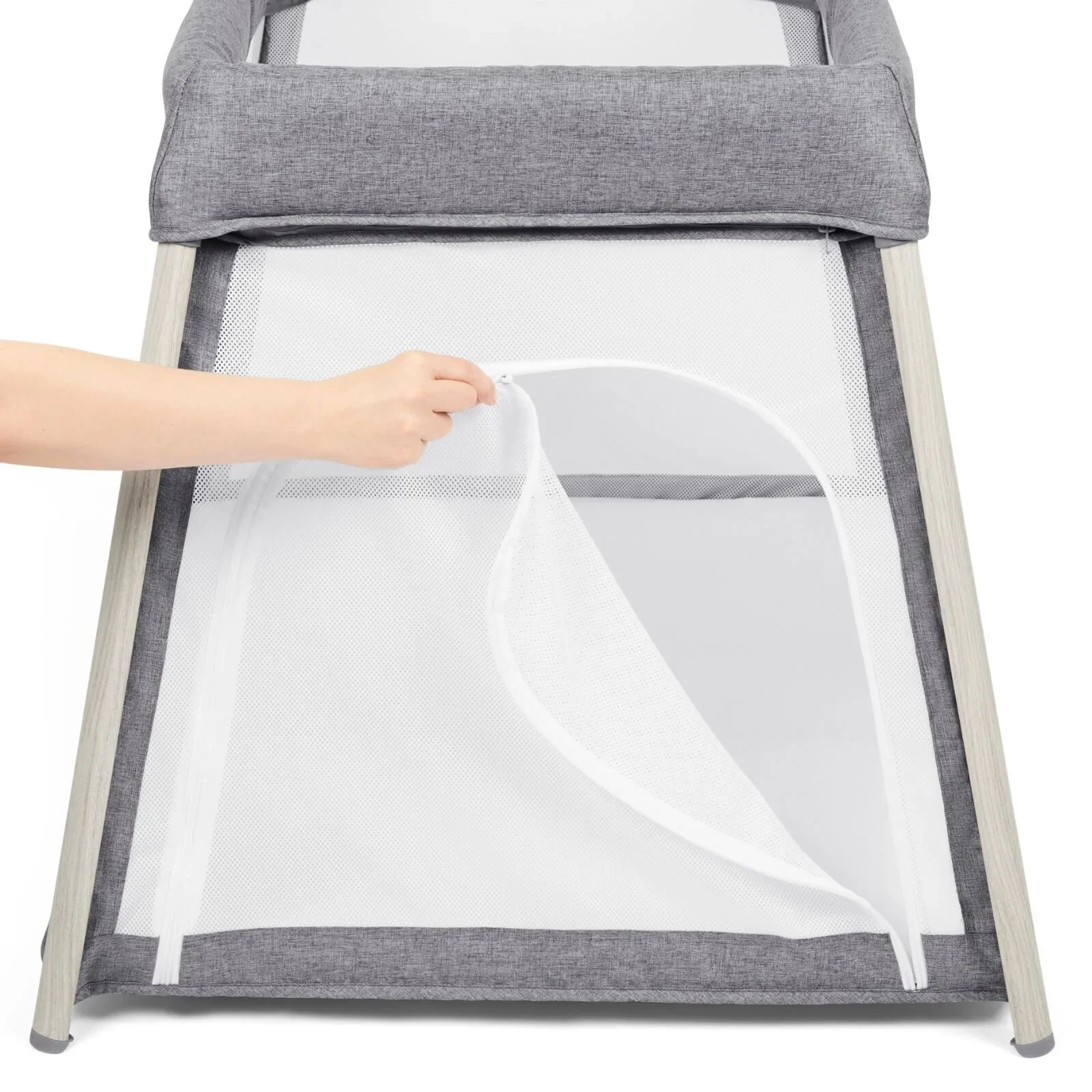 Ickle Bubba Scout 3-in-1 Travel Crib Cot & Playpen - Ash Grey - Image 11
