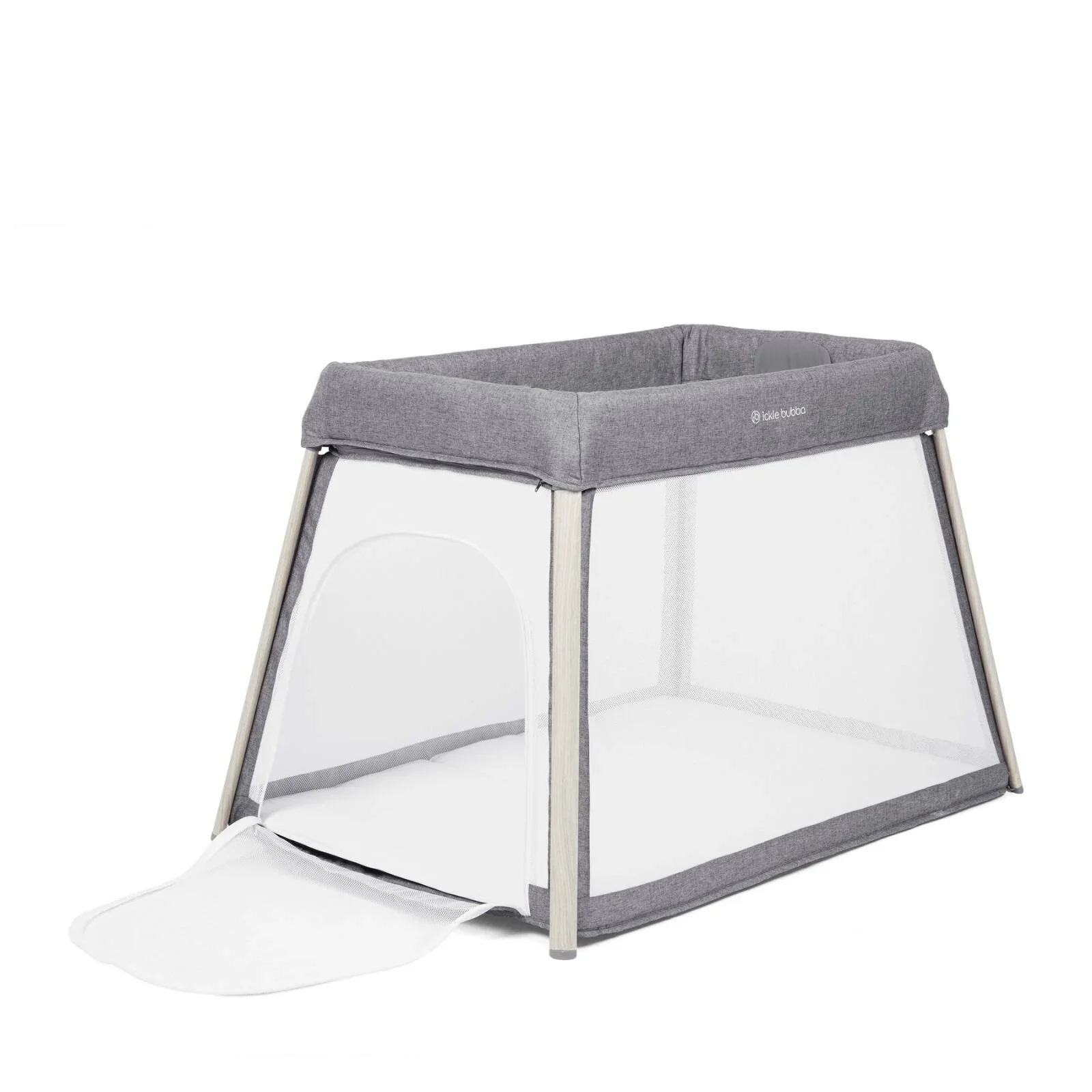 Ickle Bubba Scout 3-in-1 Travel Crib Cot & Playpen - Ash Grey - Image 3
