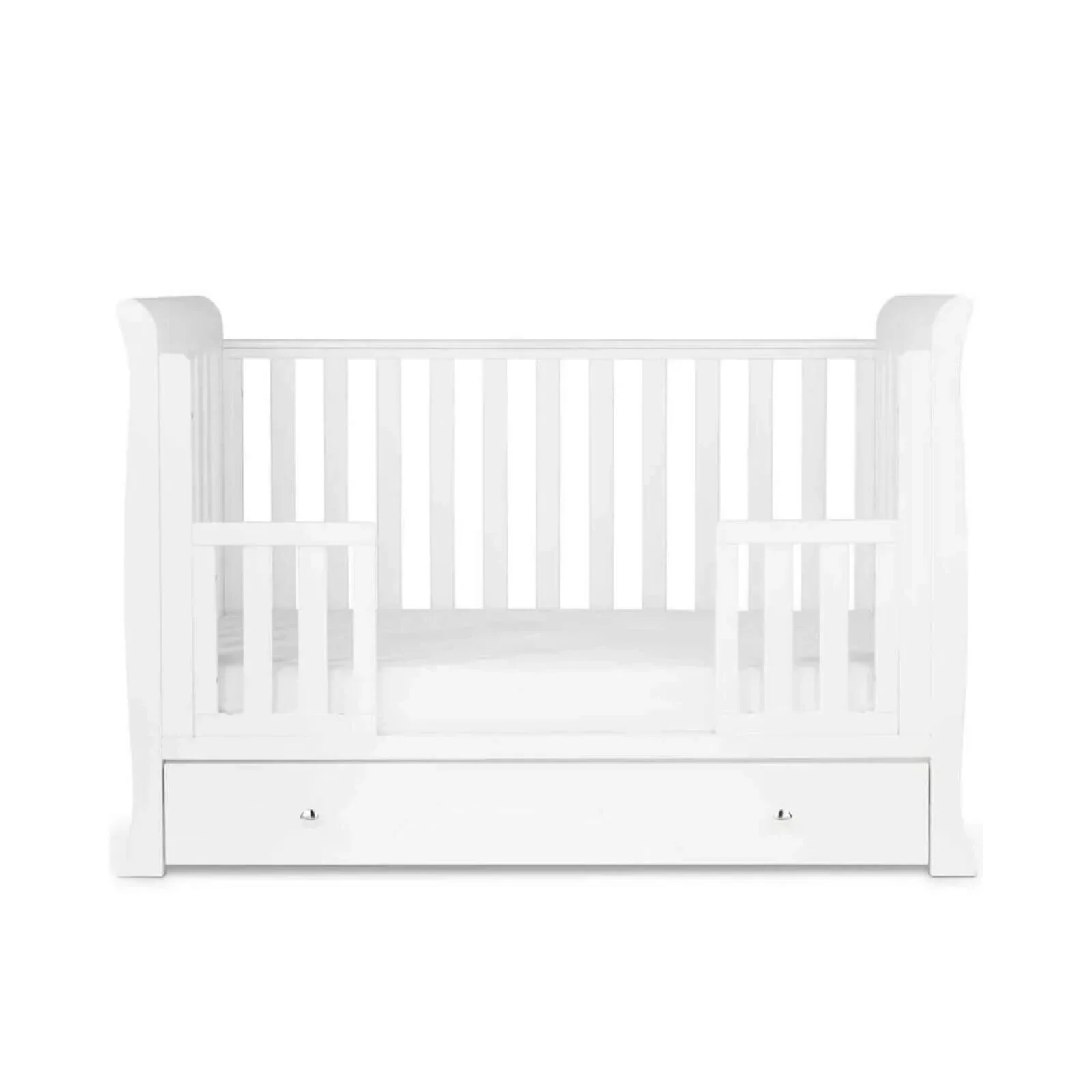 Ickle Bubba Snowdon 4 in 1 Mini 2 Piece Furniture Set White - Premium Pocket Sprung Mattress - Image 11