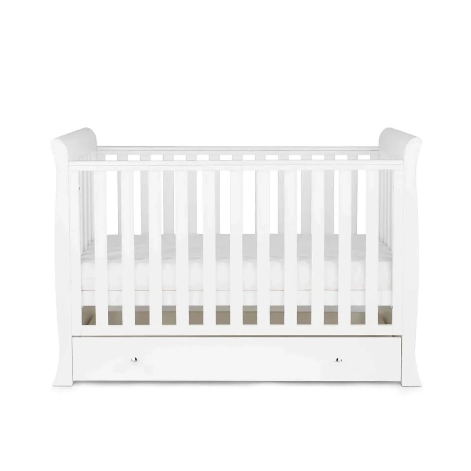 Ickle Bubba Snowdon 4 in 1 Mini 3 Piece Furniture Set White - Premium Sprung Mattress - Image 9