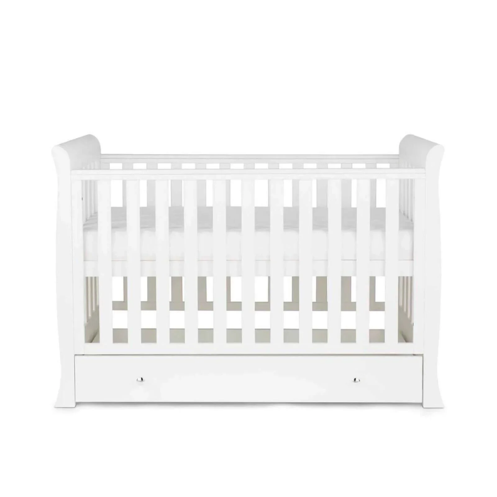 Ickle Bubba Snowdon 4 in 1 Mini 3 Piece Furniture Set White - Fibre Mattress - Image 10
