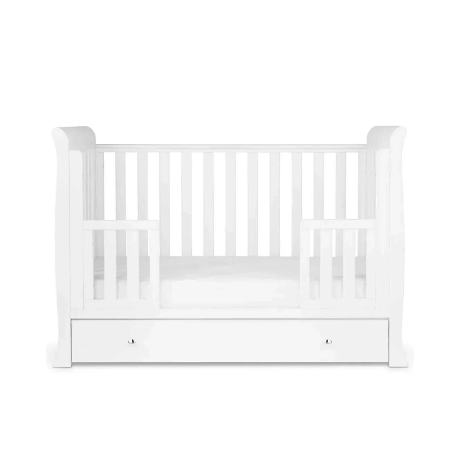 Ickle Bubba Snowdon 4 in 1 Mini 3 Piece Furniture Set White - Fibre Mattress - Image 11
