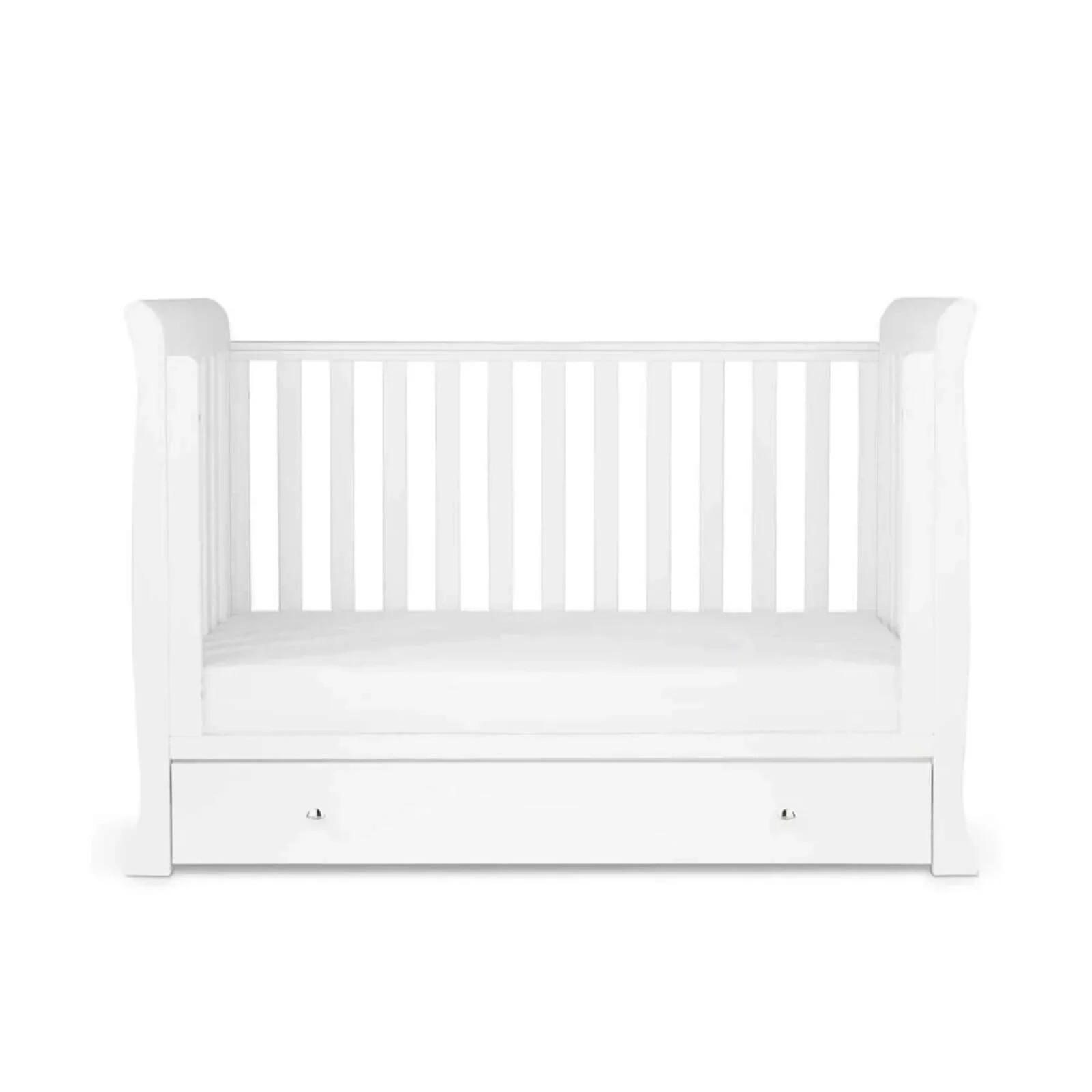 Ickle Bubba Snowdon 4 in 1 Mini 3 Piece Furniture Set White - Fibre Mattress - Image 12