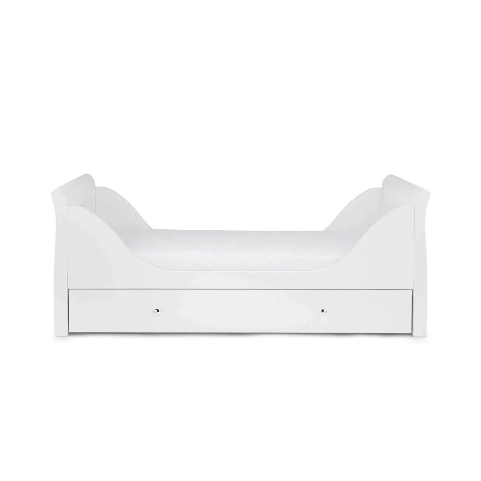 Ickle Bubba Snowdon Classic 2 Piece Furniture Set White - Fibre Mattress - Image 10
