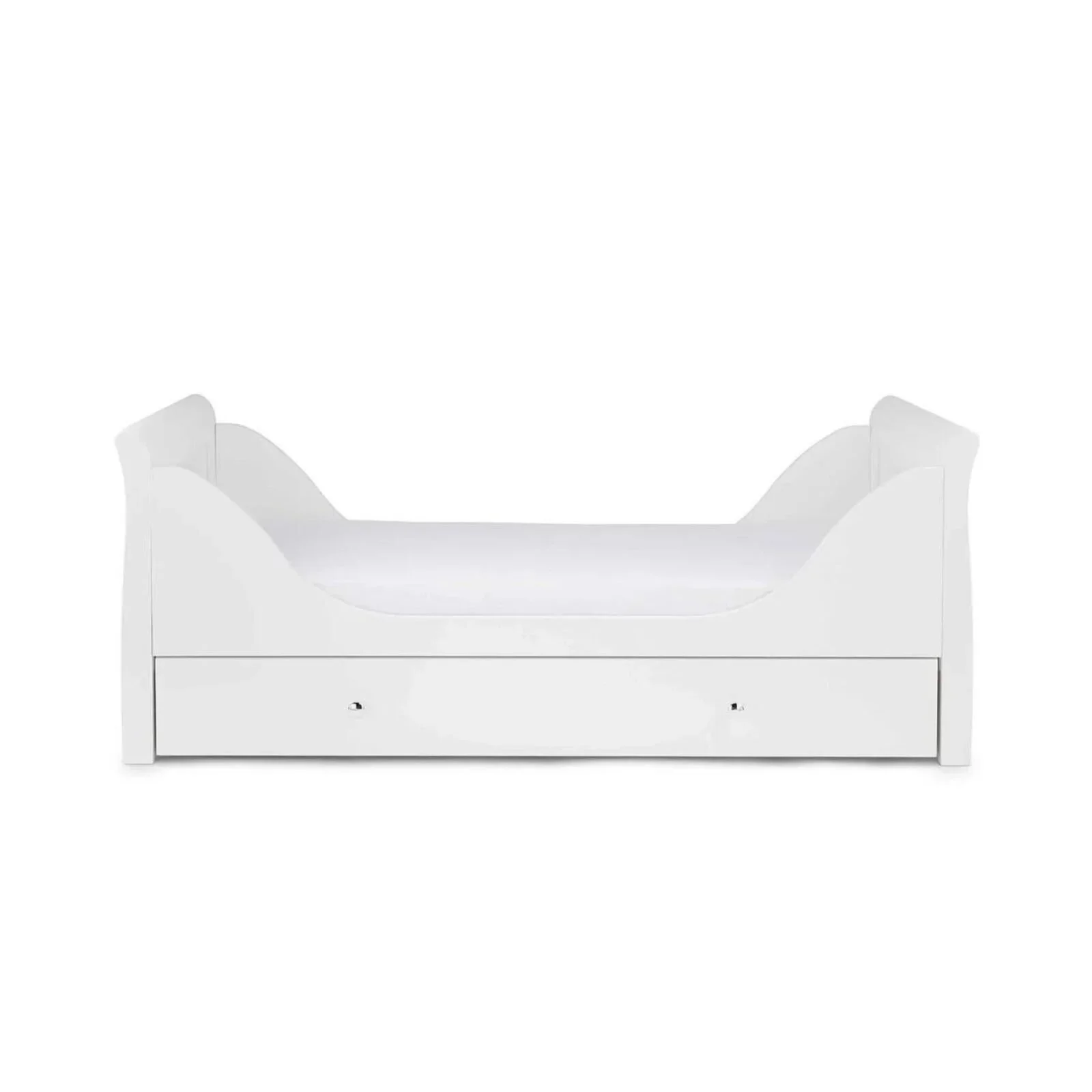 Ickle Bubba Snowdon Classic Cot Bed White - Premium Sprung Mattress - Image 6