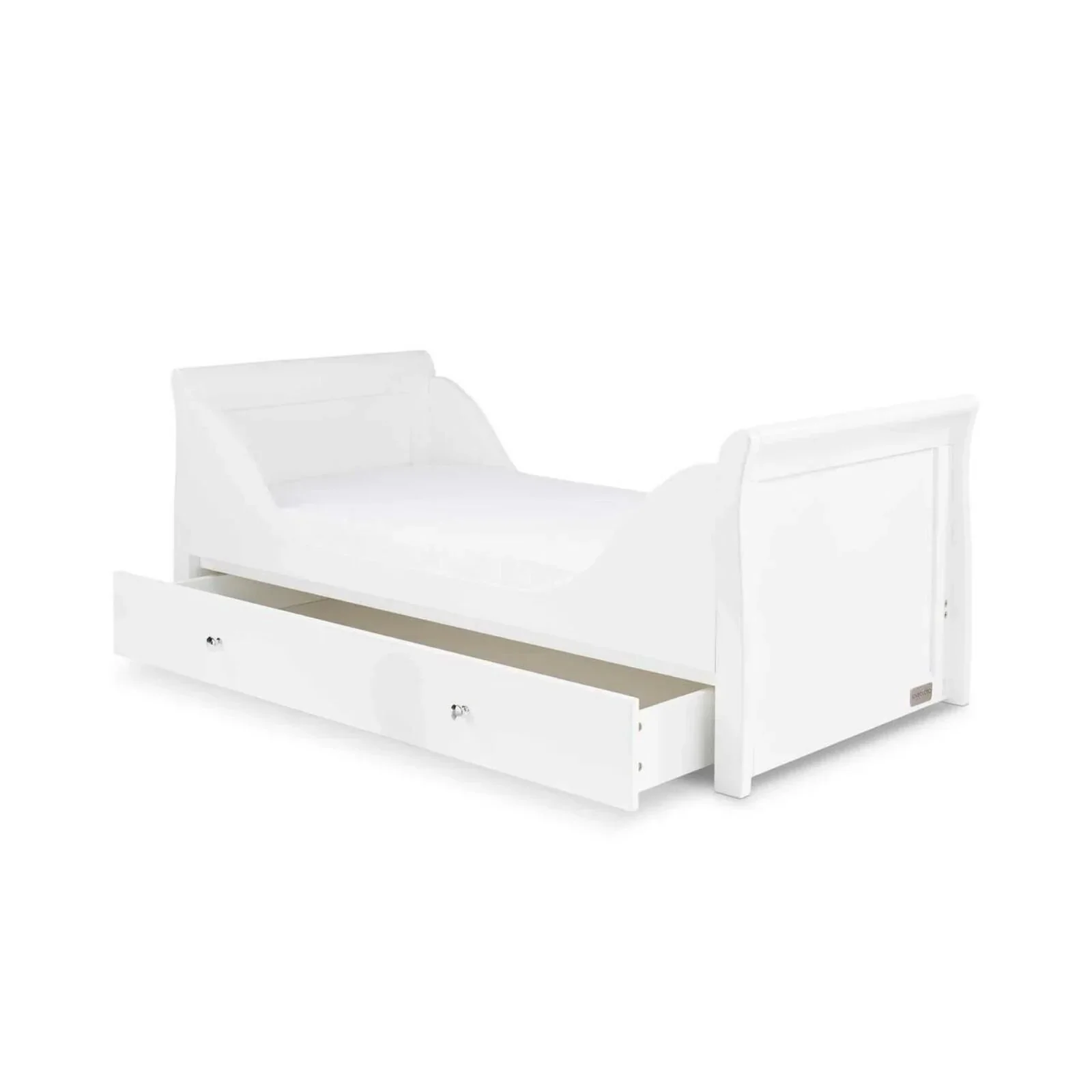 Ickle Bubba Snowdon Classic Cot Bed White - Fibre Mattress - Image 10