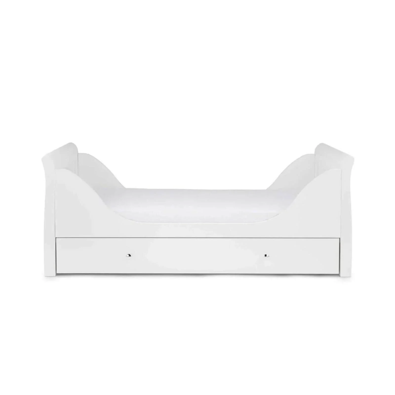 Ickle Bubba Snowdon Classic Cot Bed White - Without Mattress - Image 5