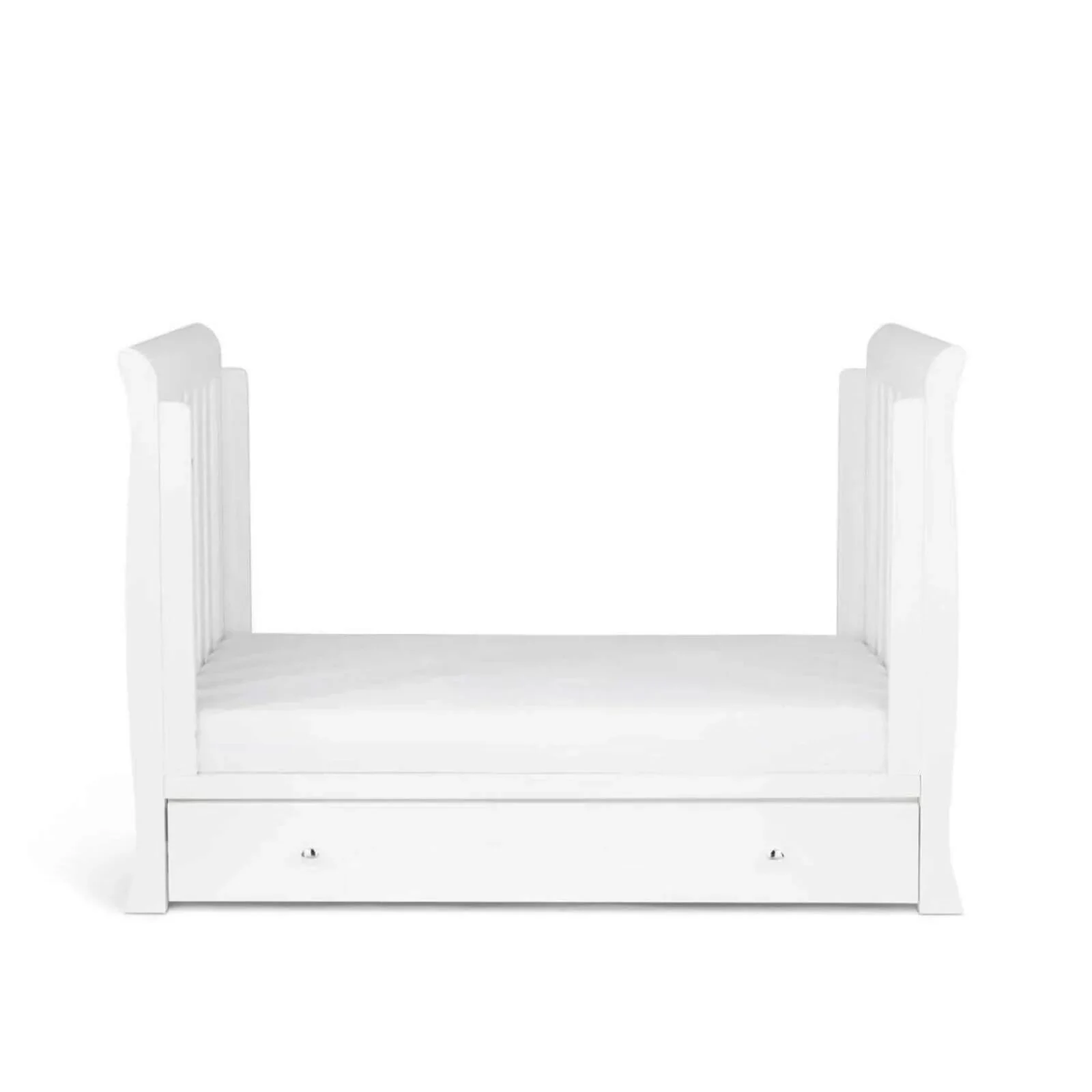 Ickle Bubba Snowdon Mini Cot Bed White - Without Mattress - Image 6